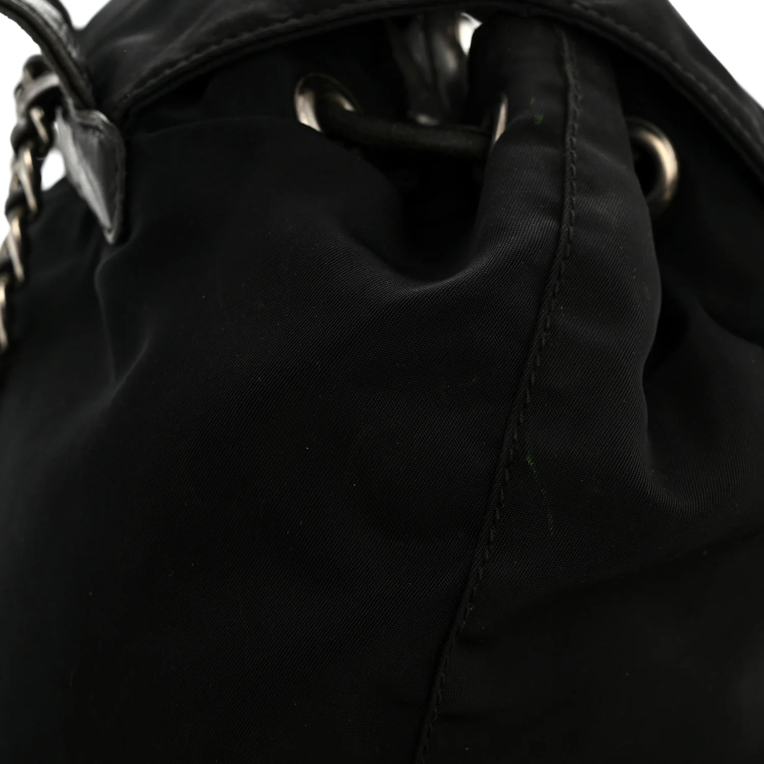 Tessuto Nylon Vela Chain Backpack Black - Image 15