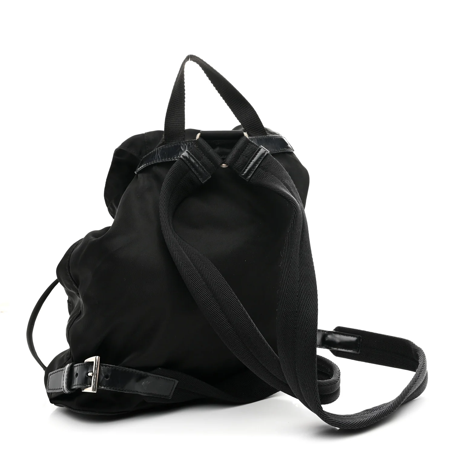 Tessuto Nylon Vela Cinch Backpack Black - Image 3
