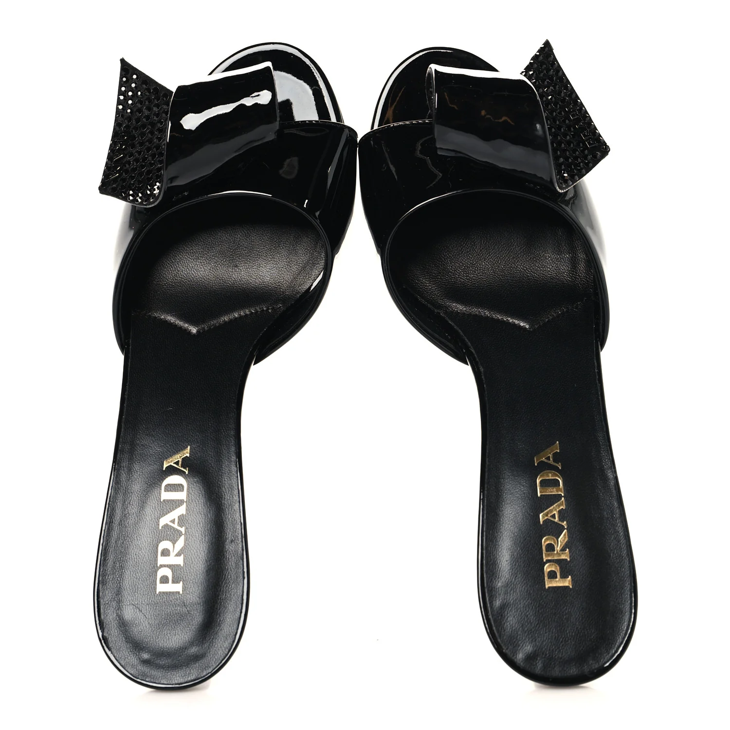 Vernice Crystal Bow Pumps 39 Black - Image 2