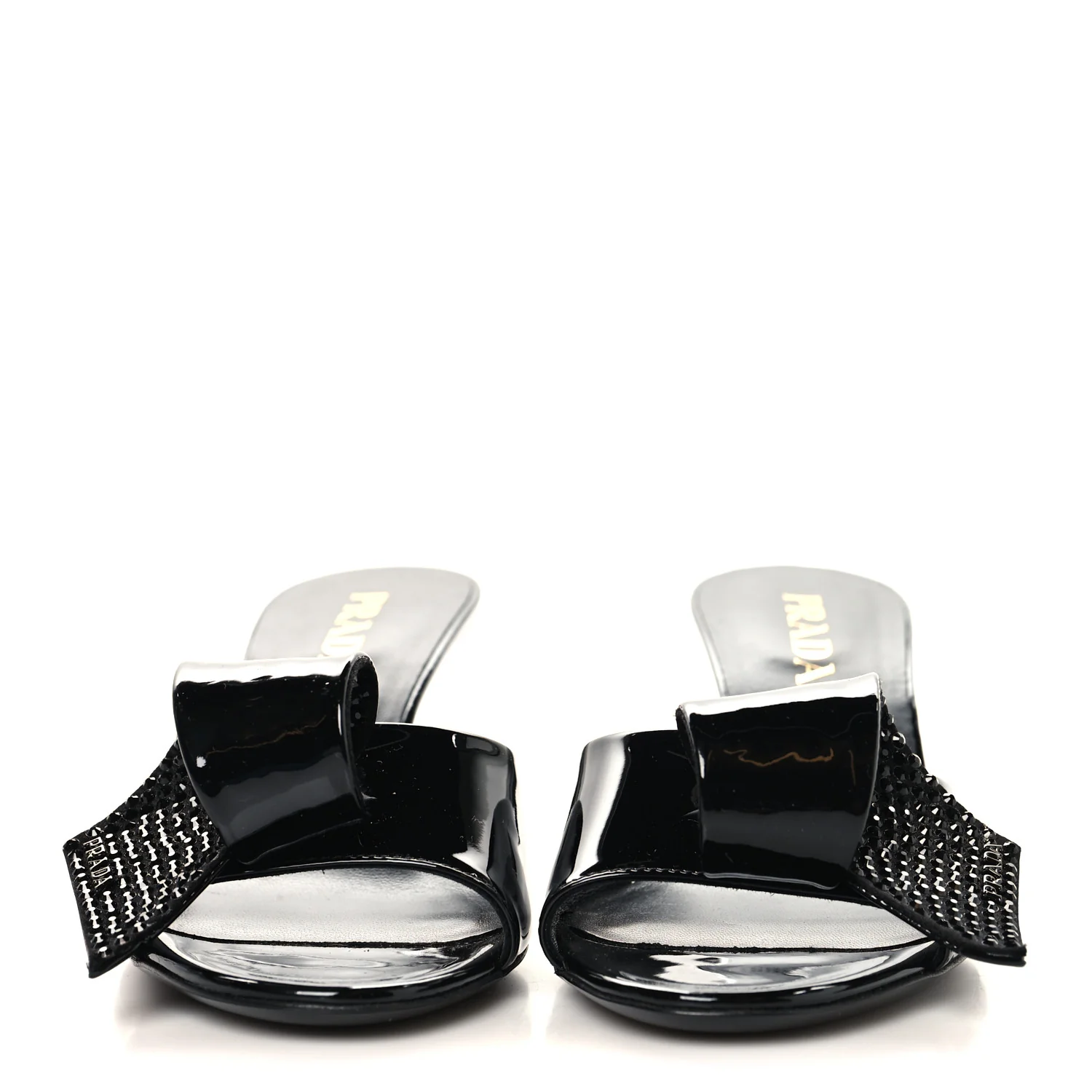 Vernice Crystal Bow Pumps 39 Black - Image 3
