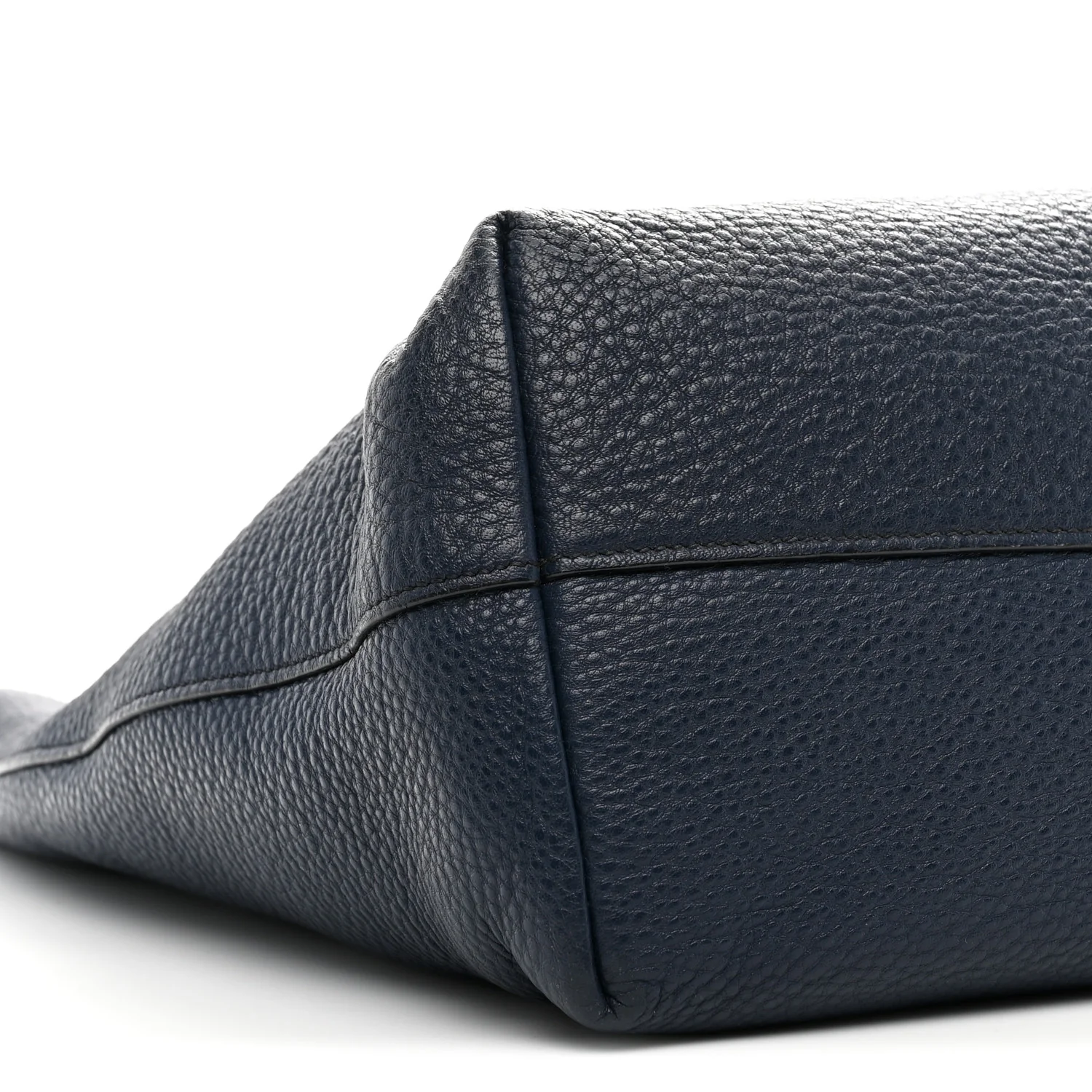 Vitello Daino Pocket Shopping Tote Baltico - Image 10