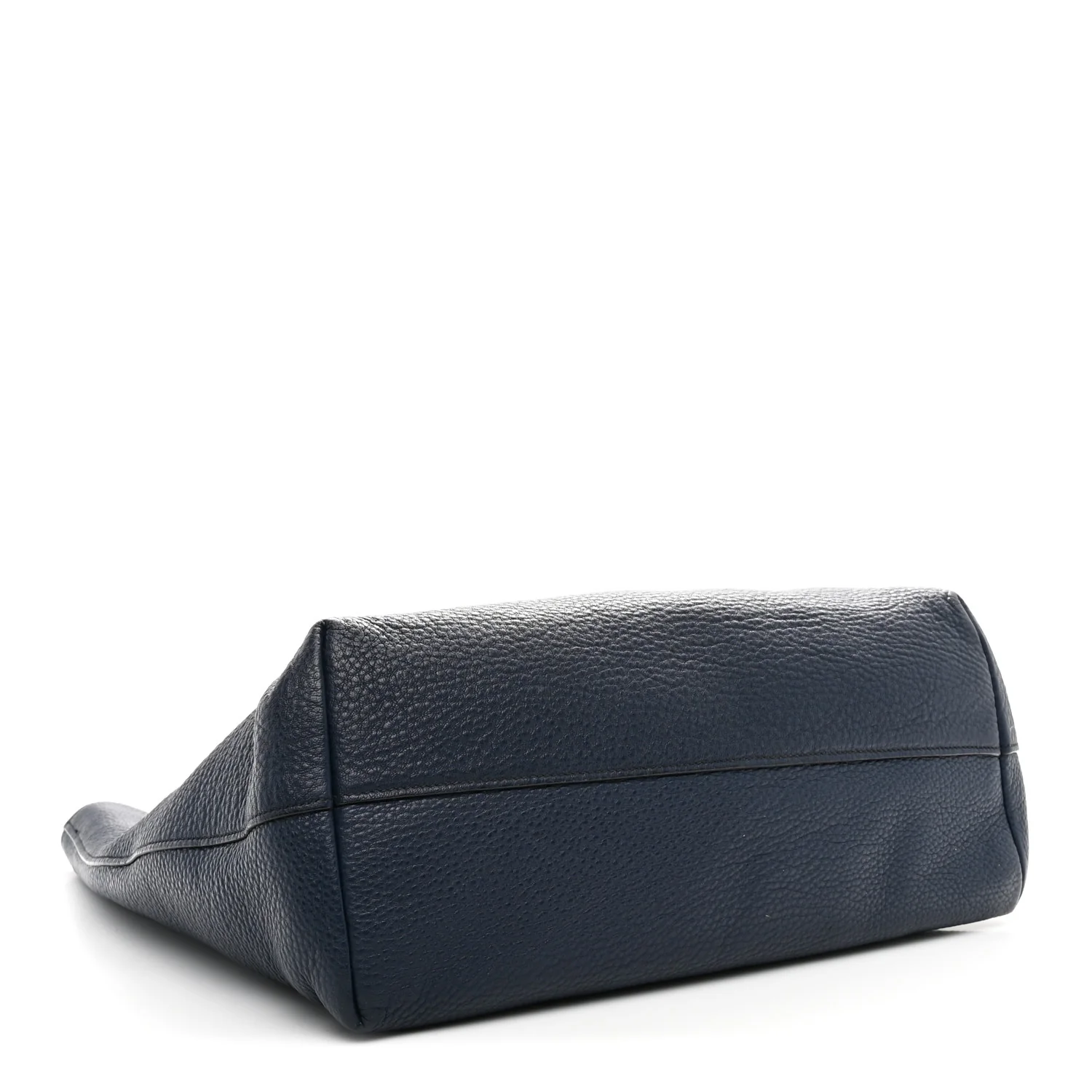 Vitello Daino Pocket Shopping Tote Baltico - Image 4