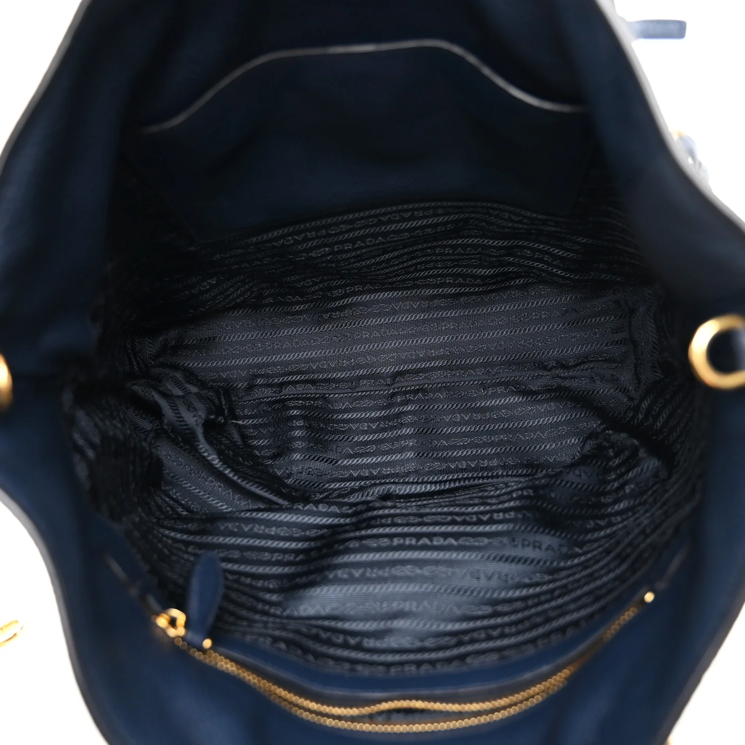 Vitello Daino Pocket Shopping Tote Baltico - Image 5