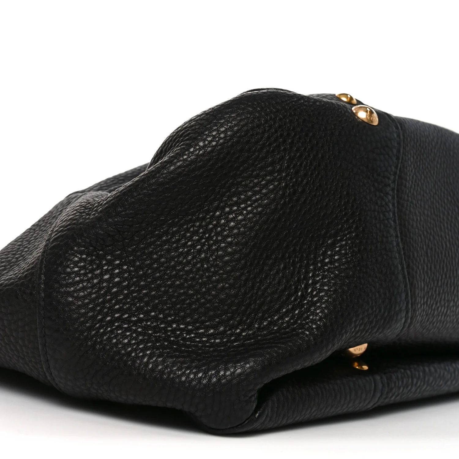 Vitello Daino Pushlock Tote Black - Image 15