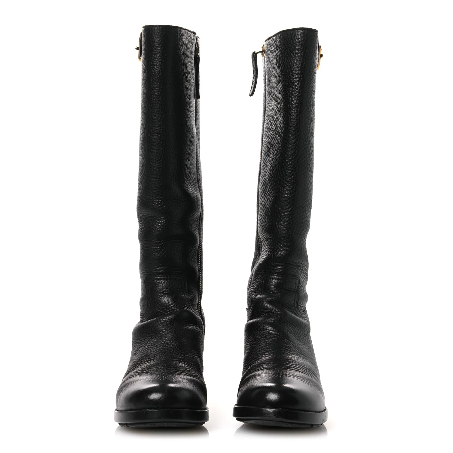 Vitello Daino Riding Boots 38 Black - Image 3