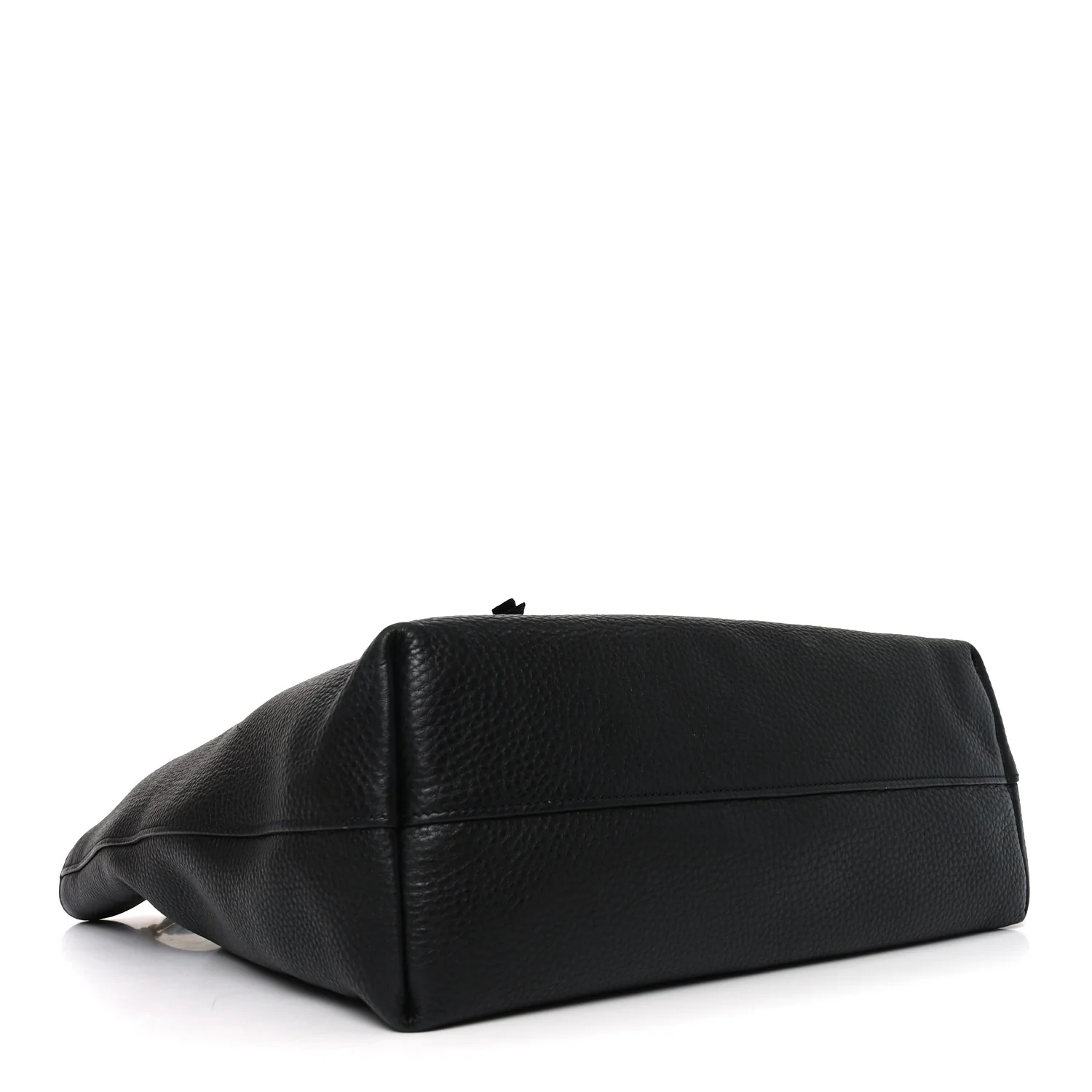 Vitello Daino Shopping Tote Black - Image 4