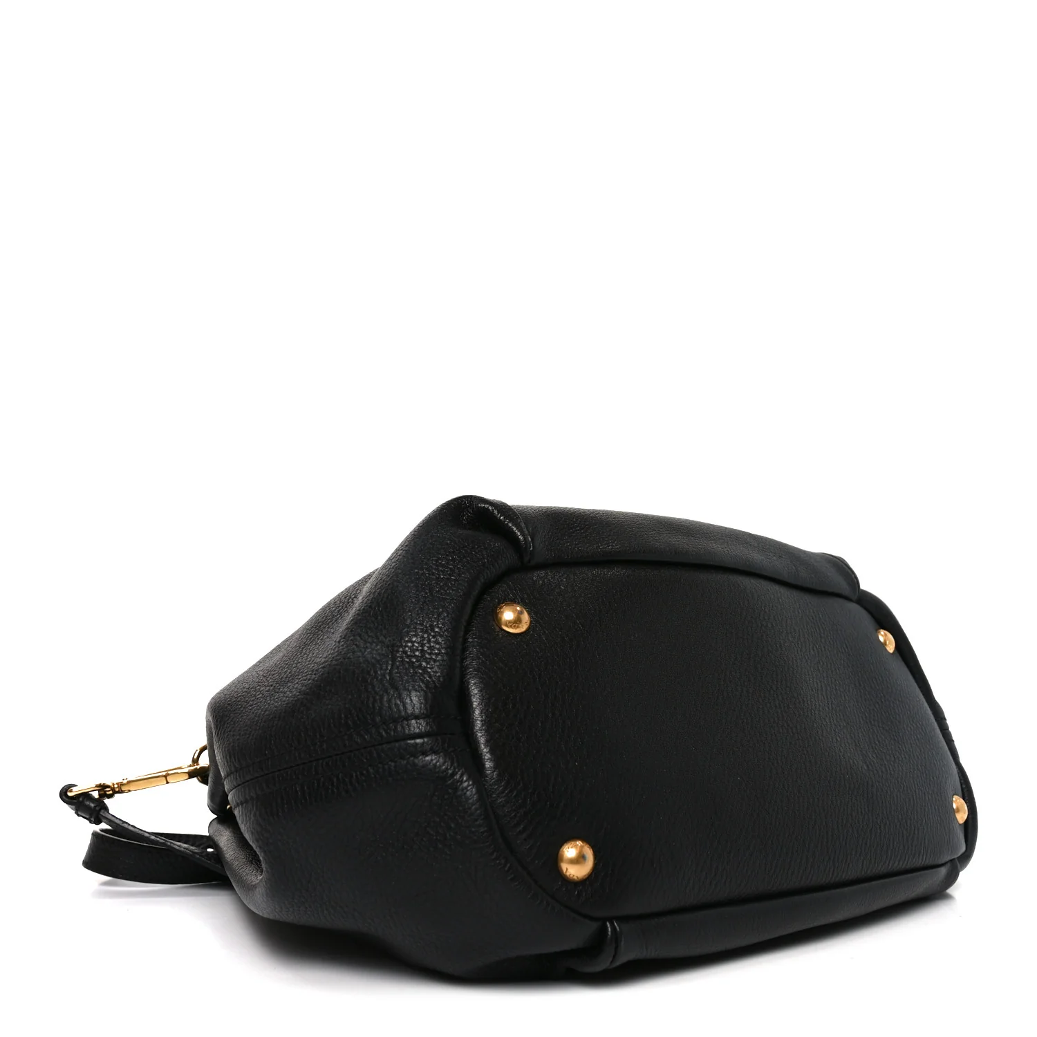 Vitello Daino Shoulder Bag Black - Image 4