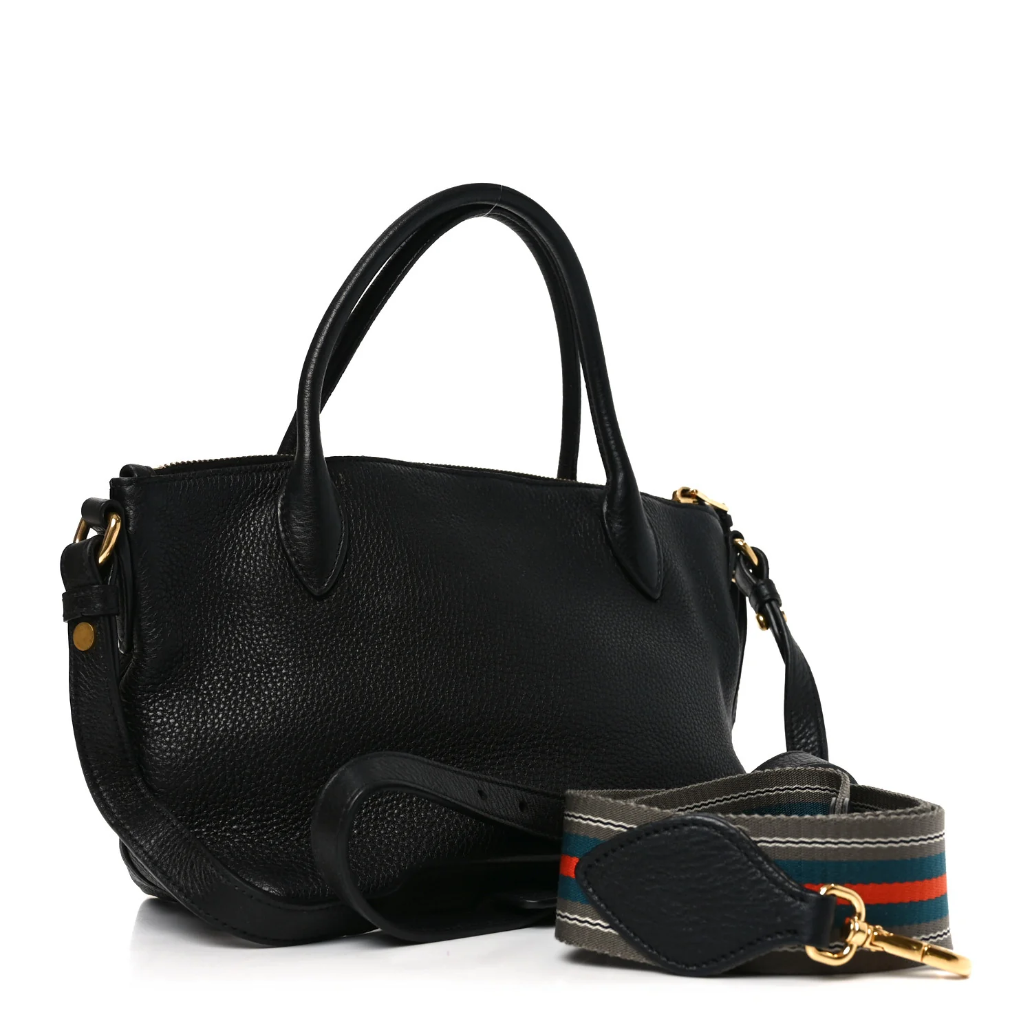 Vitello Daino Small Tote Black - Image 3