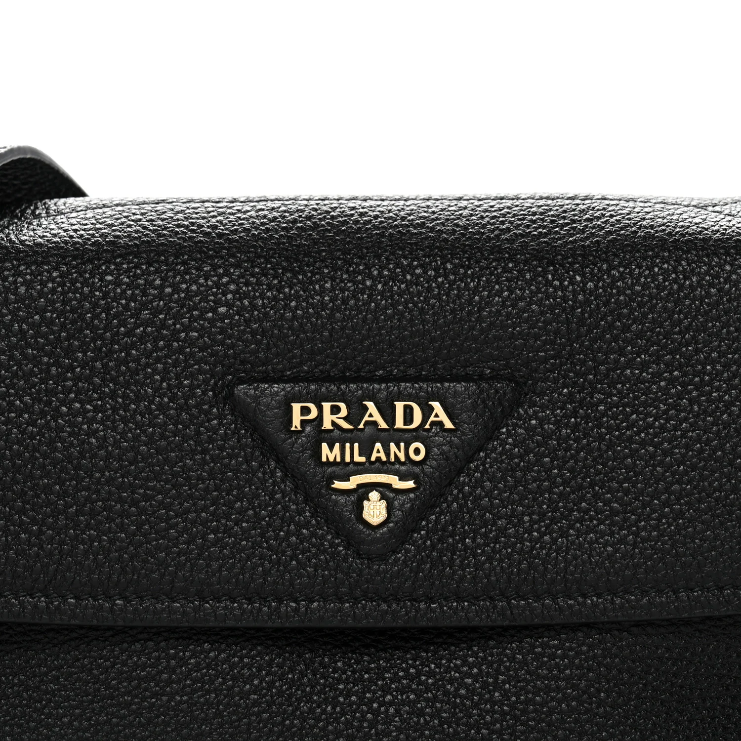 Vitello Daino Soft Flap Shoulder Bag Black - Image 8