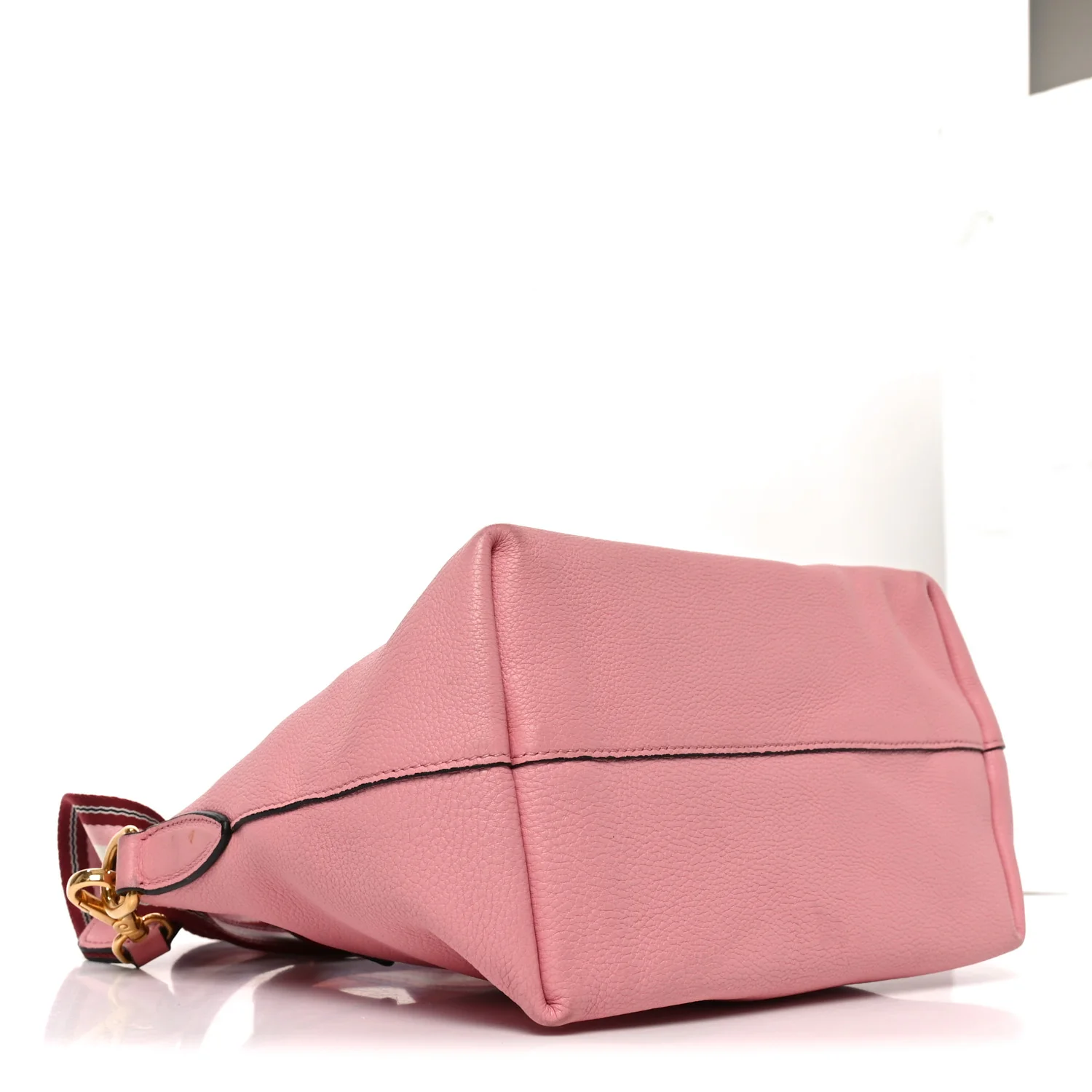 Vitello Daino Top Handle Zip Tote Petalo - Image 4