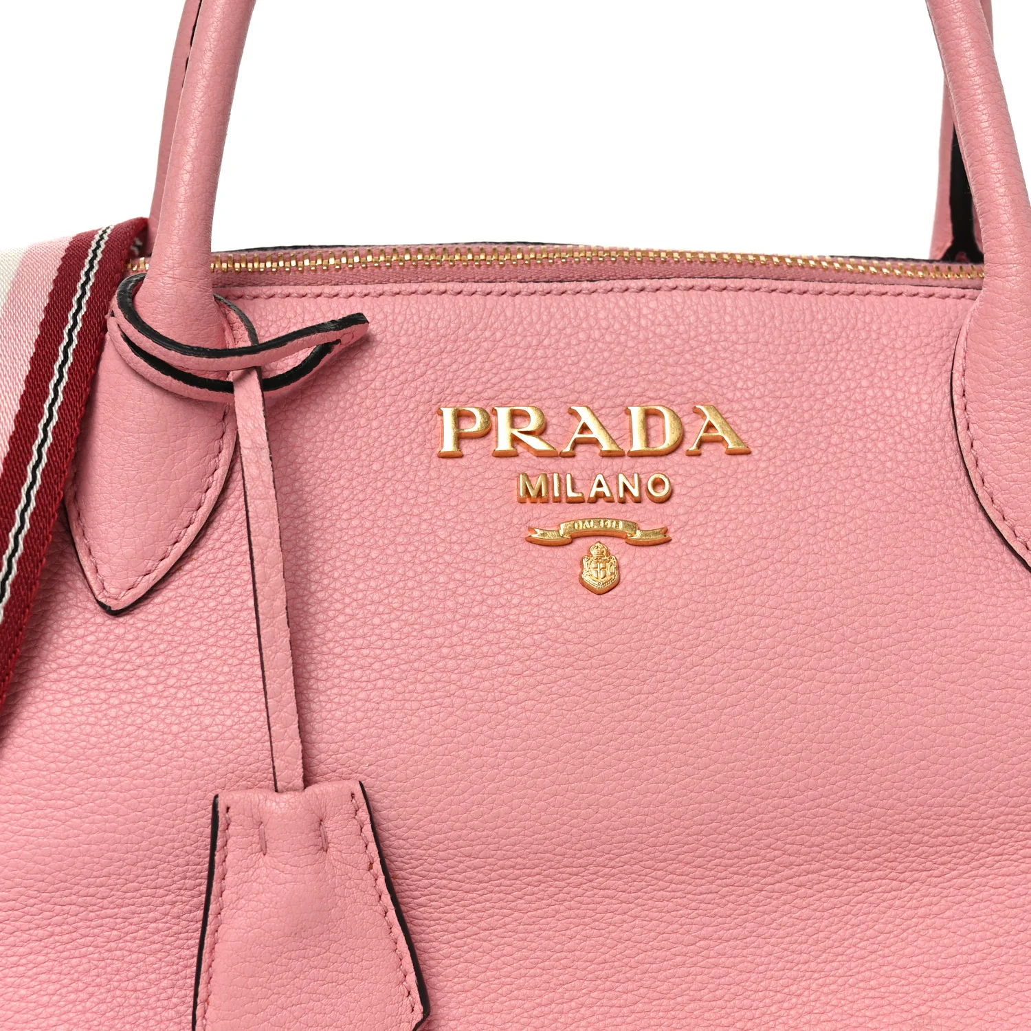 Vitello Daino Top Handle Zip Tote Petalo - Image 7
