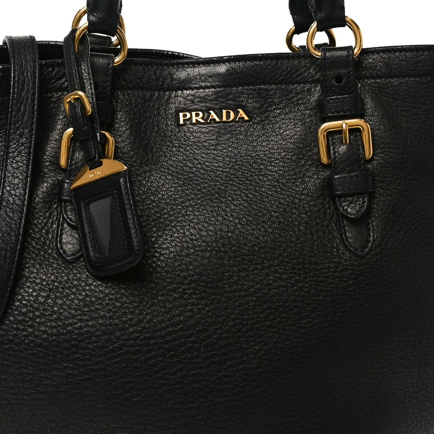 Vitello Daino Tote Black - Image 12