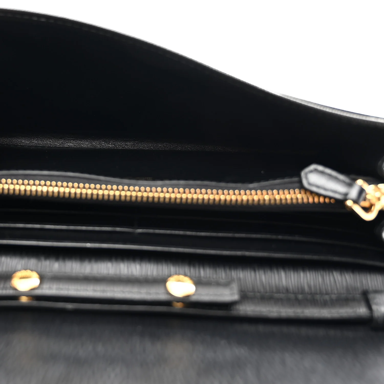 Vitello Move Metal Oro Chain Wallet Black - Image 8