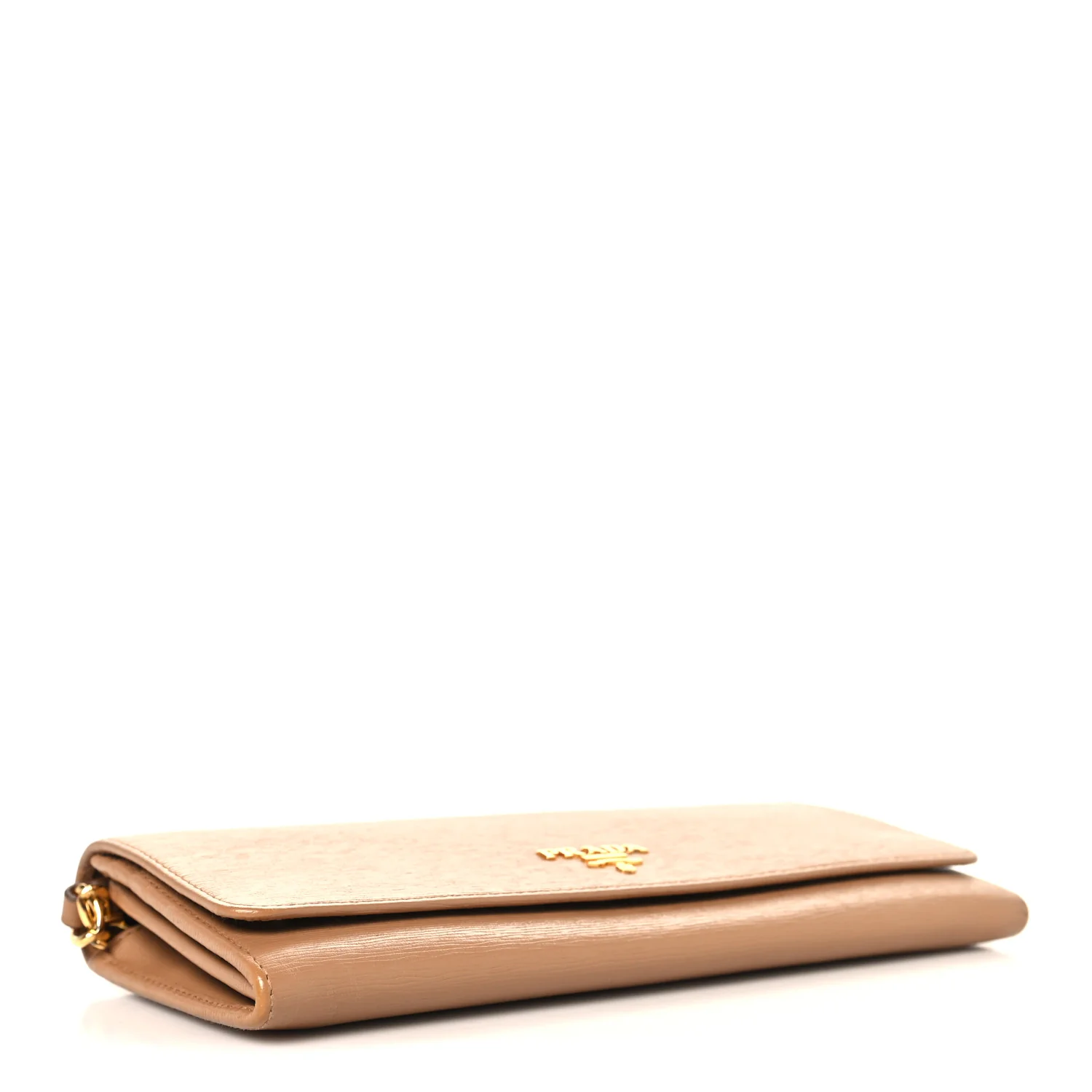 Vitello Move Metal Oro Chain Wallet Caramel - Image 4