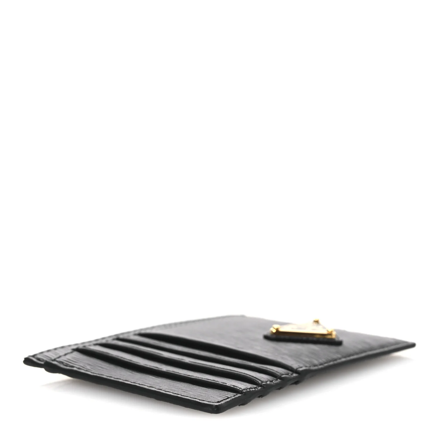 Vitello Move Triangle Logo Card Case Black - Image 4