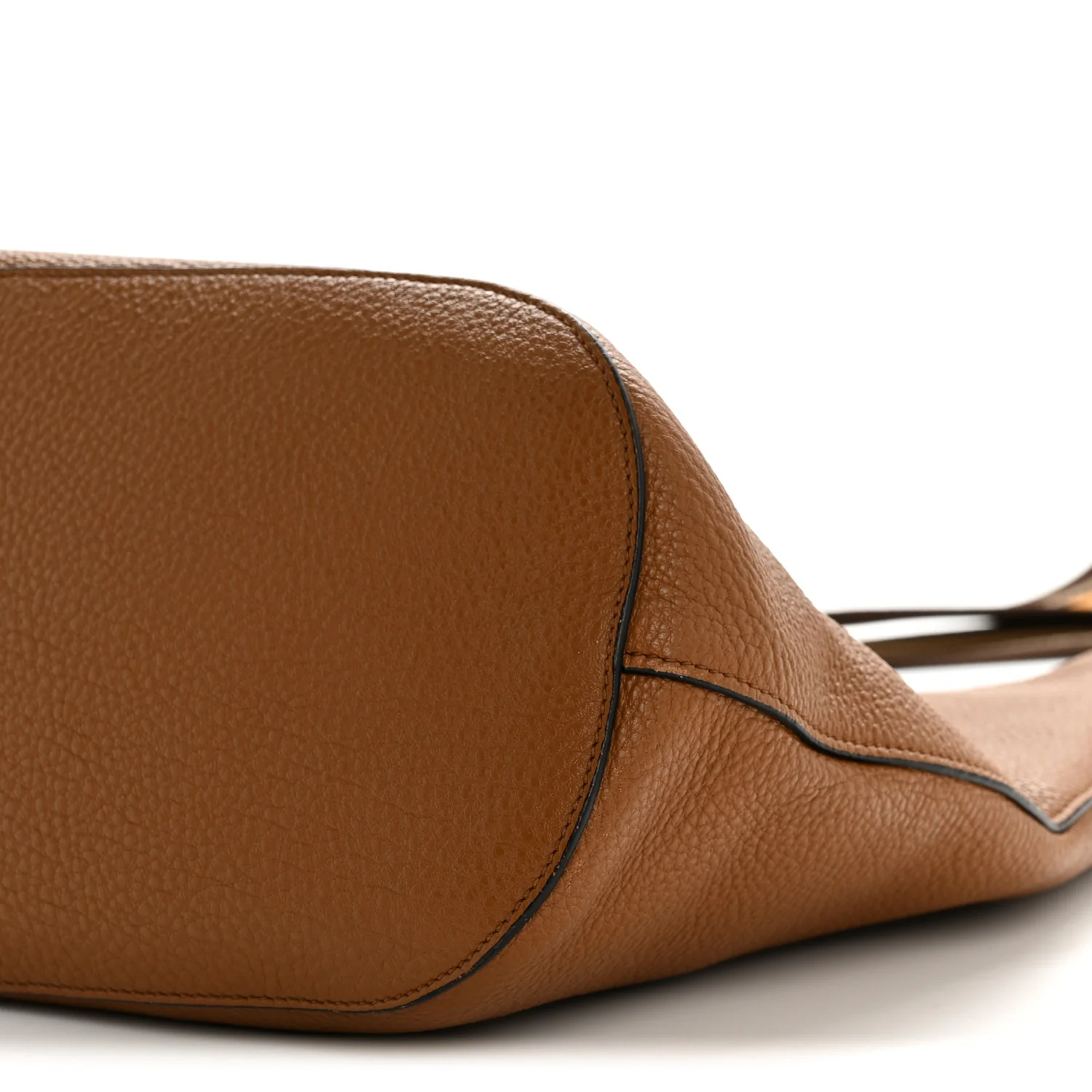 Vitello Phenix Embossed Logo Shoulder Bag Cannella - Image 11