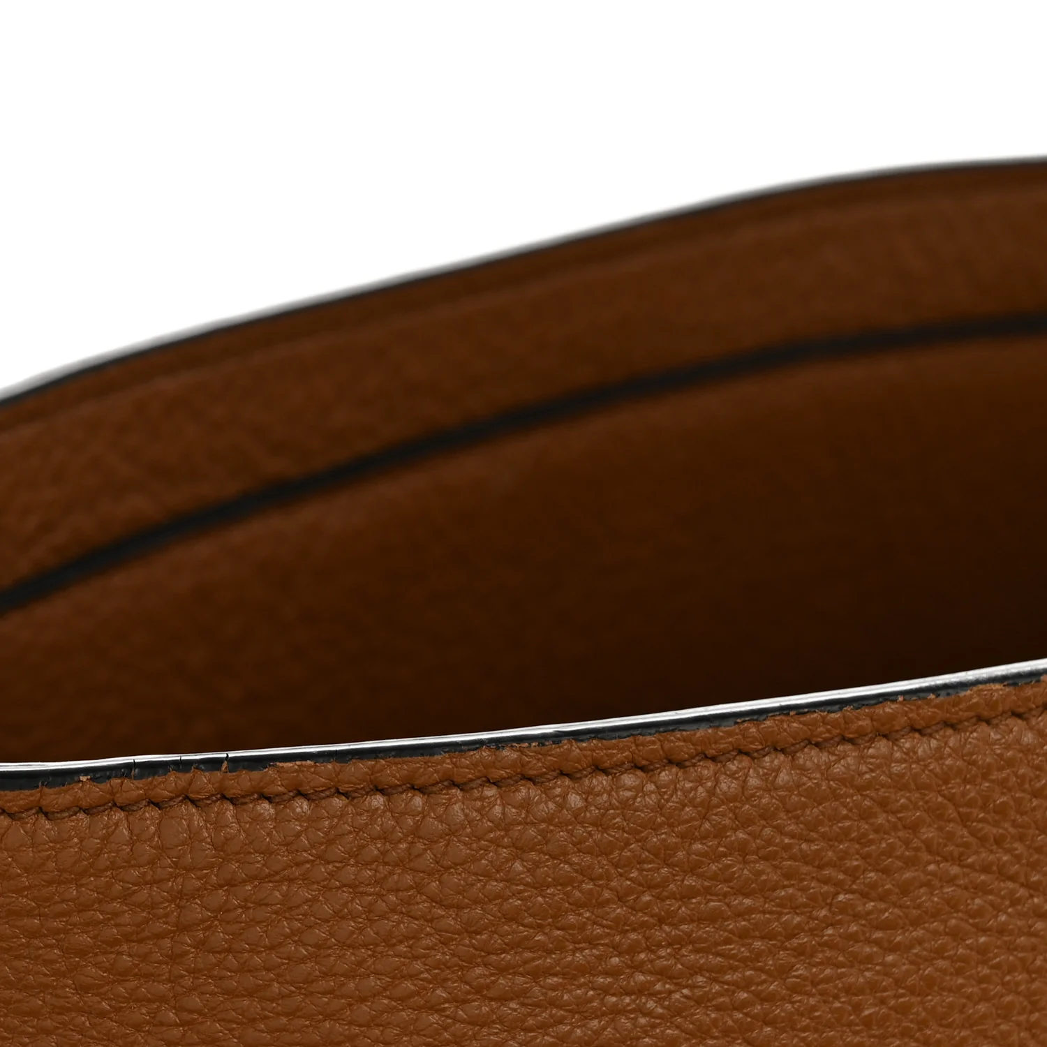 Vitello Phenix Embossed Logo Shoulder Bag Cannella - Image 12