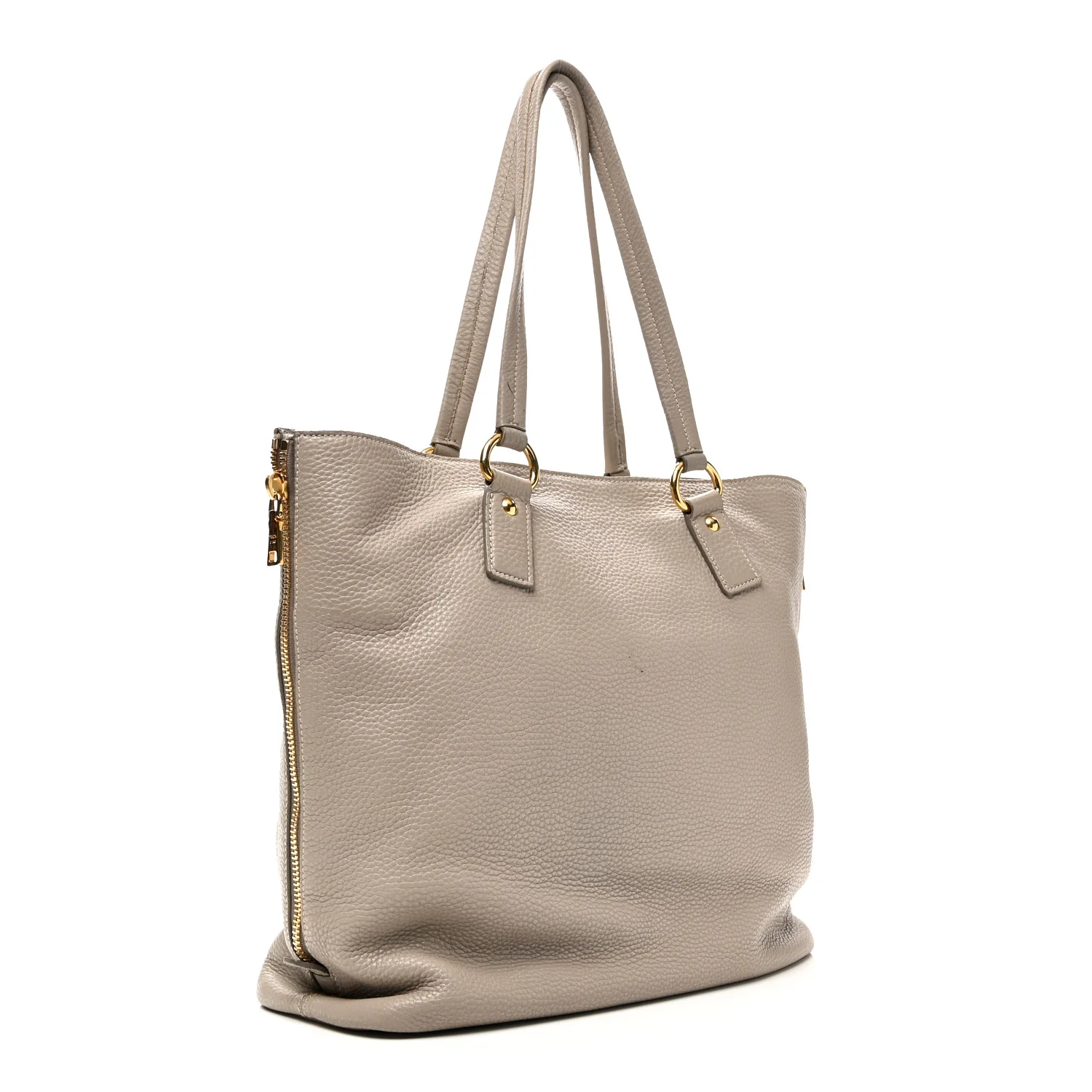 Vitello Phenix Side Zip Tote Argilla - Image 3