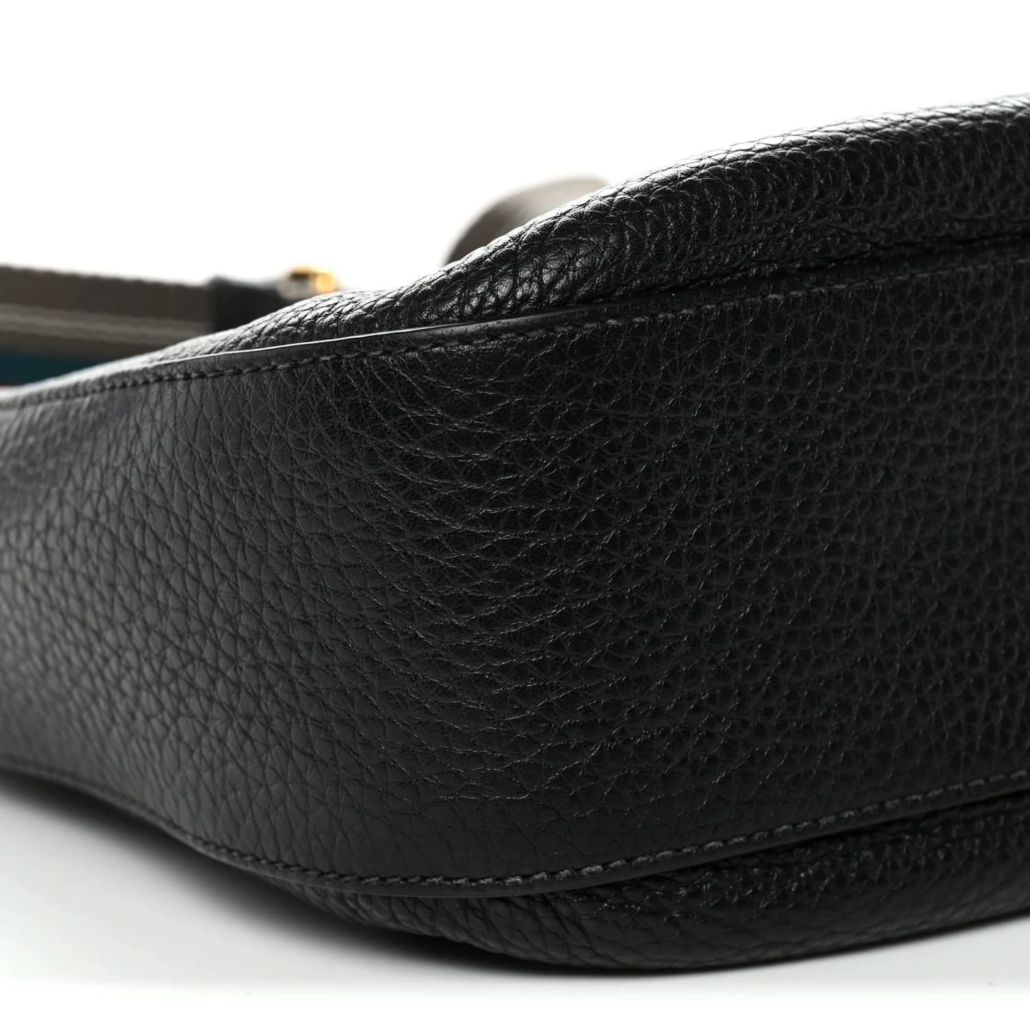 Vitello Phenix Small Zippered Messenger Hobo Black - Image 9
