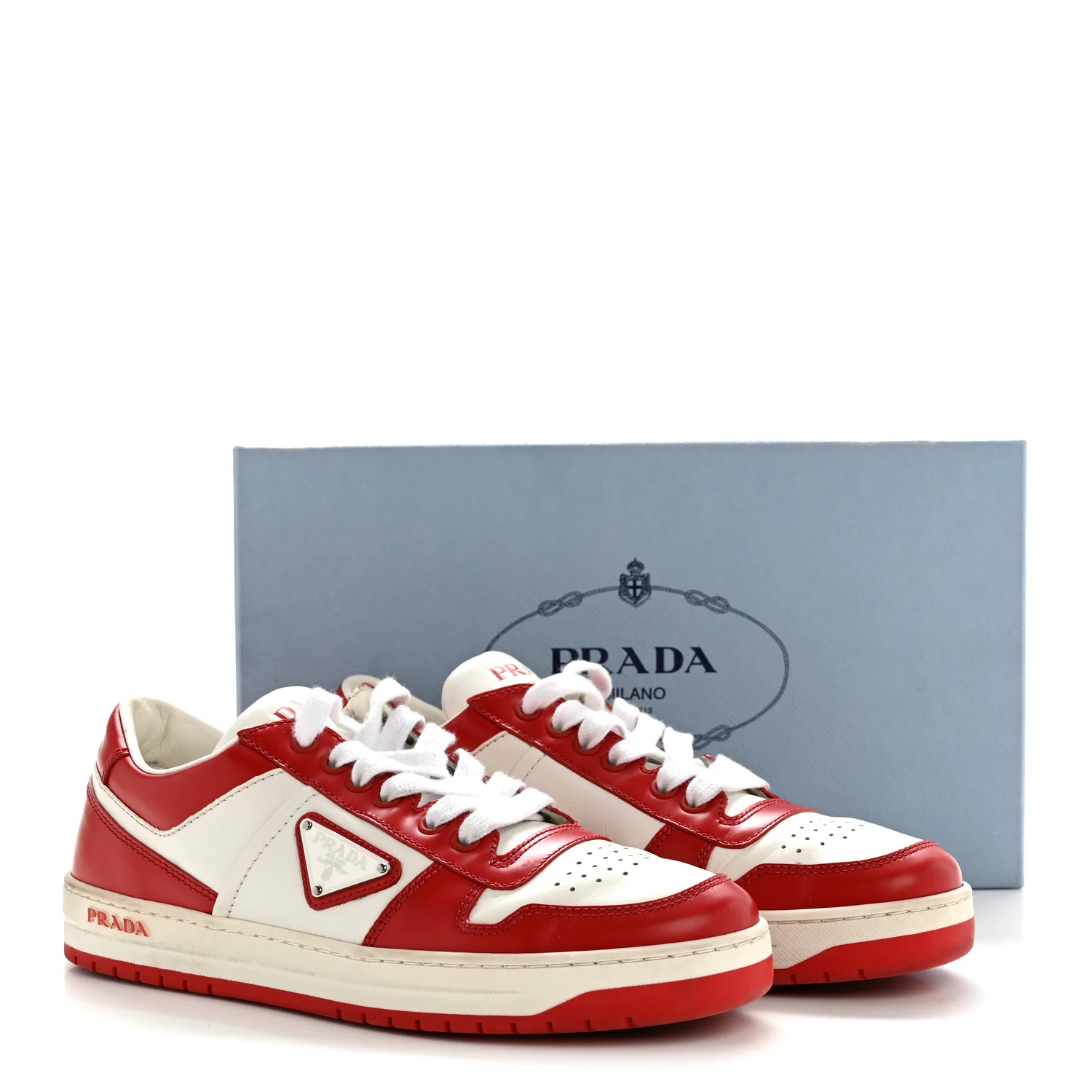 Vitello Sport Spazzolato Rois Triangle Logo Womens Downtown Low Top 30mm Sneakers 38.5 White Lacca - Image 11