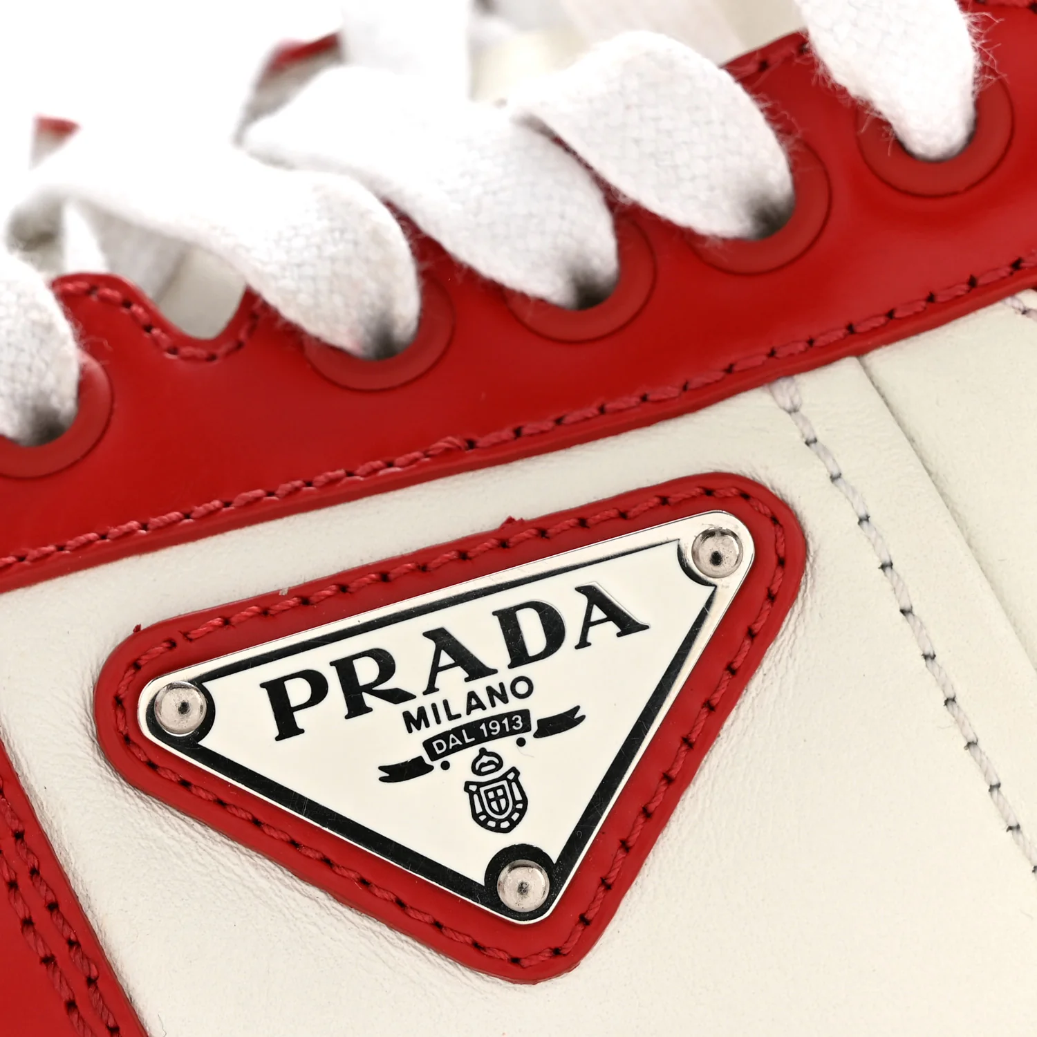 Vitello Sport Spazzolato Rois Triangle Logo Womens Downtown Low Top 30mm Sneakers 38.5 White Lacca - Image 9