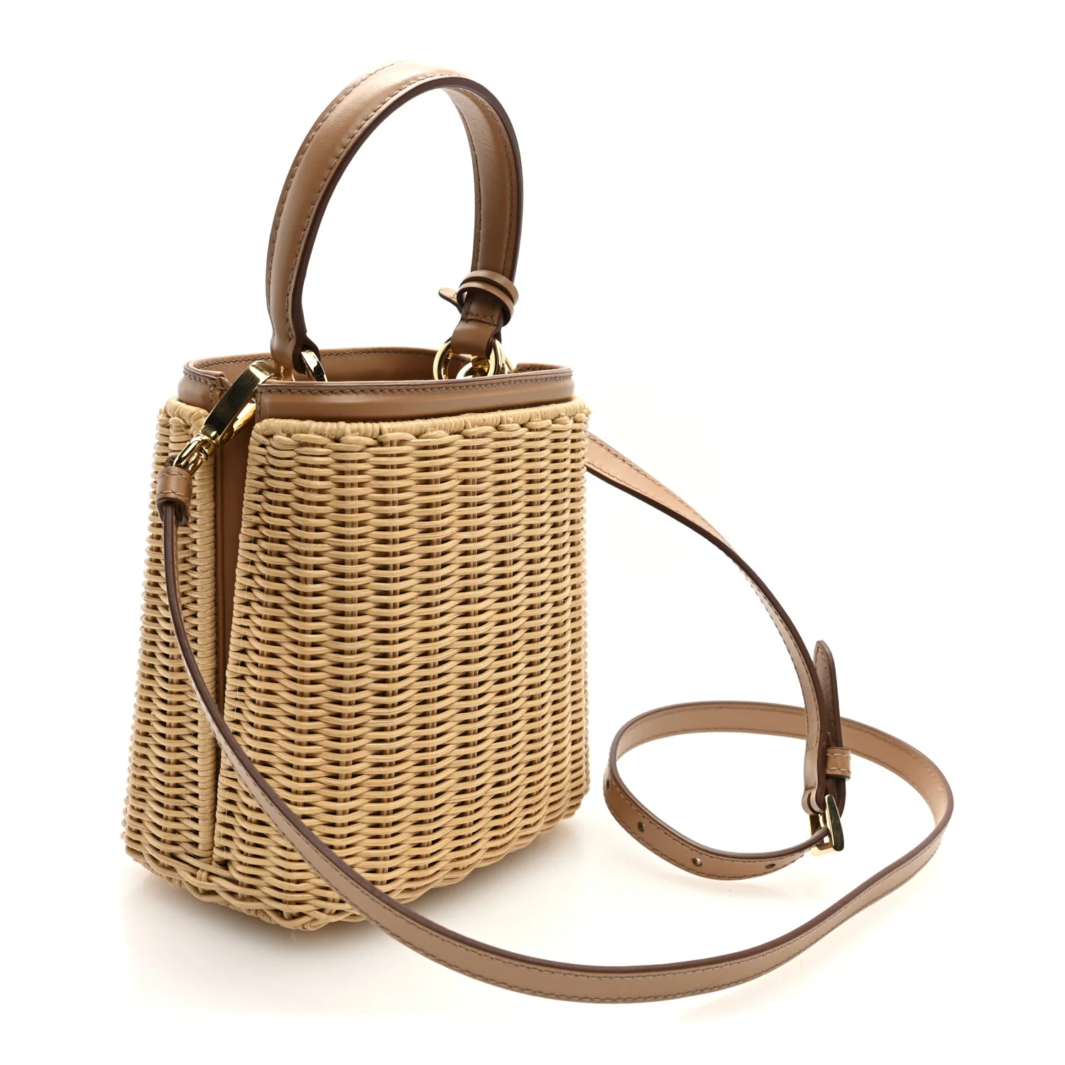 Wicker Mini Panier Bag Naturale - Image 3