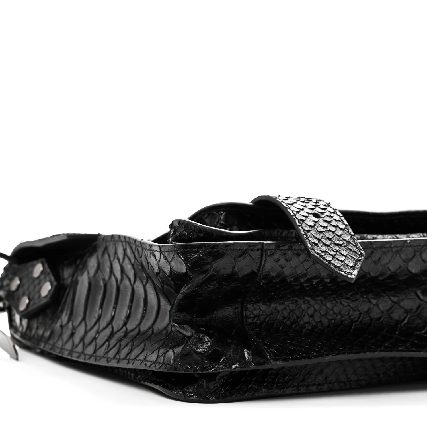 Snakeskin Medium PS1 Satchel Black - Image 8