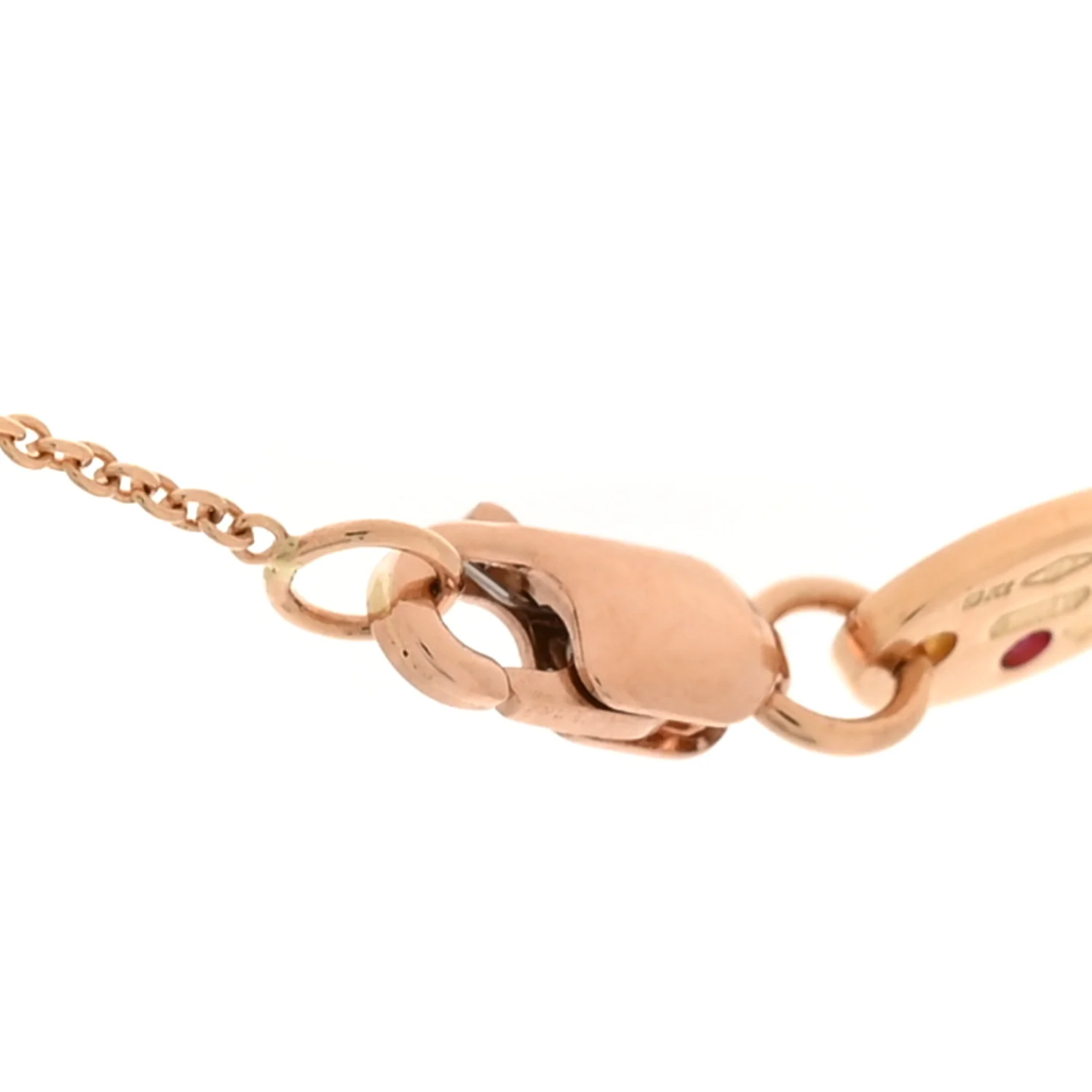 18K Rose Gold Diamond Petite Venetian Princess Flower Pendant Necklace - Image 4