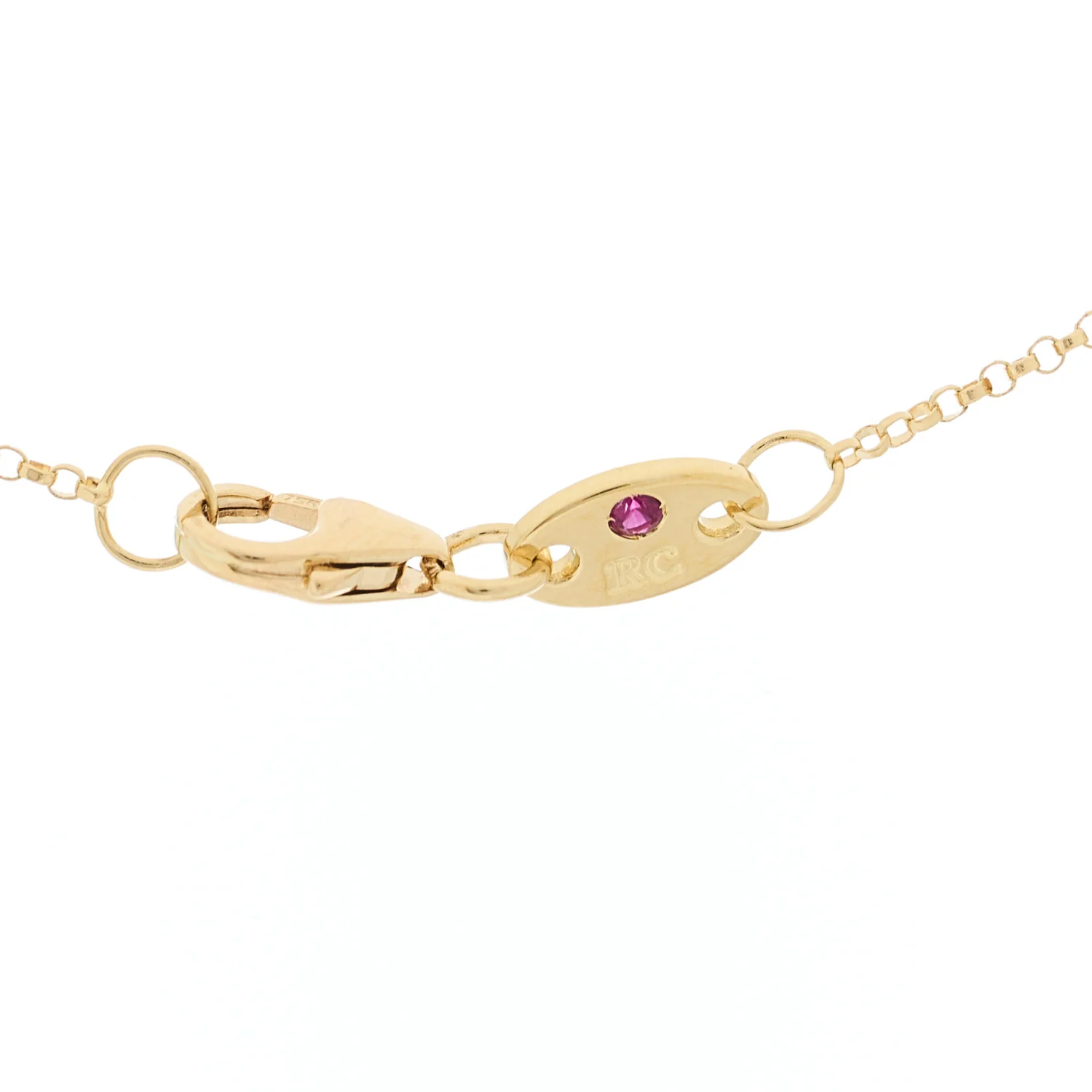 18K Yellow Gold Diamond Princess Butterfly Pendant Necklace - Image 6