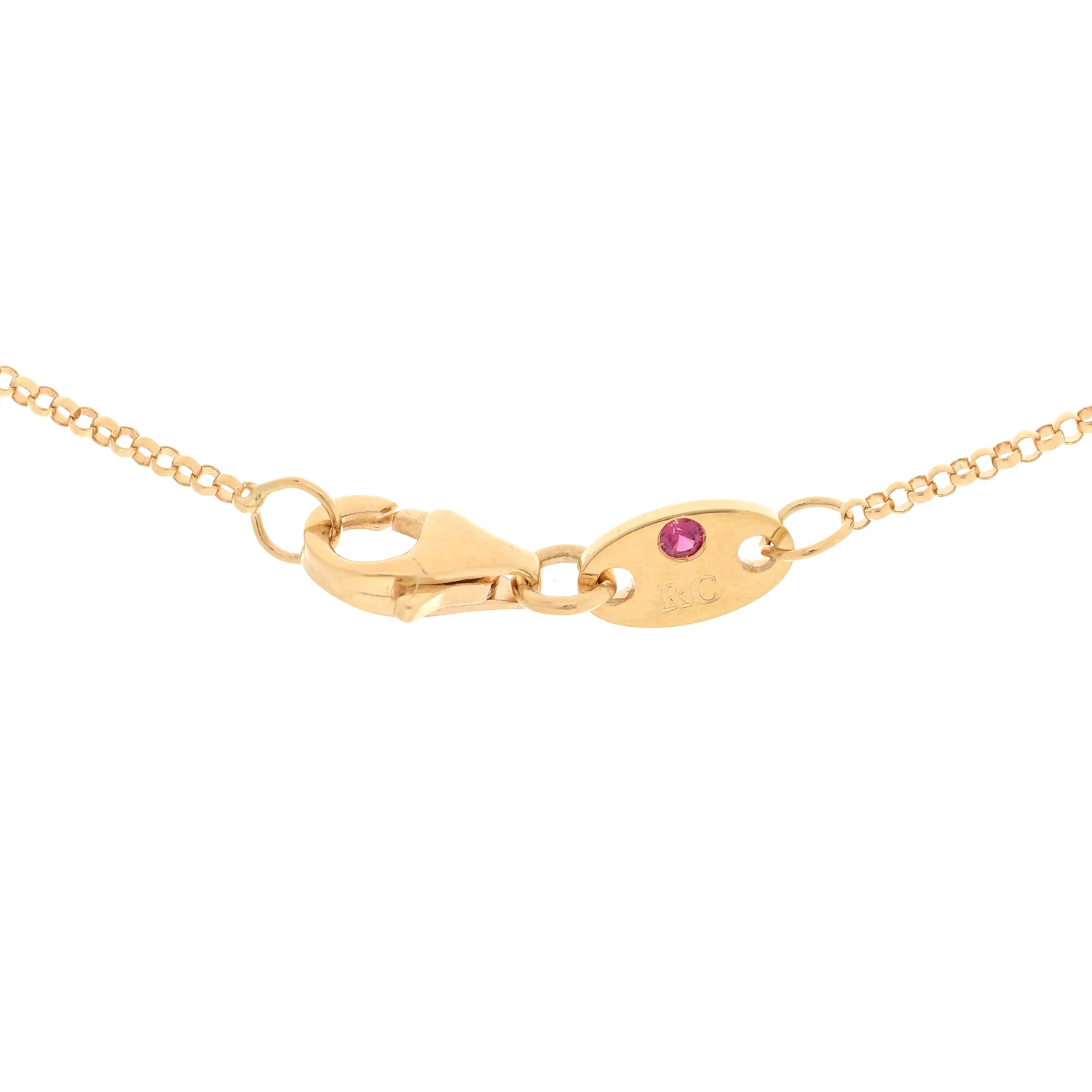 18K Yellow Gold Diamond Princess Butterfly Pendant Necklace - Image 4