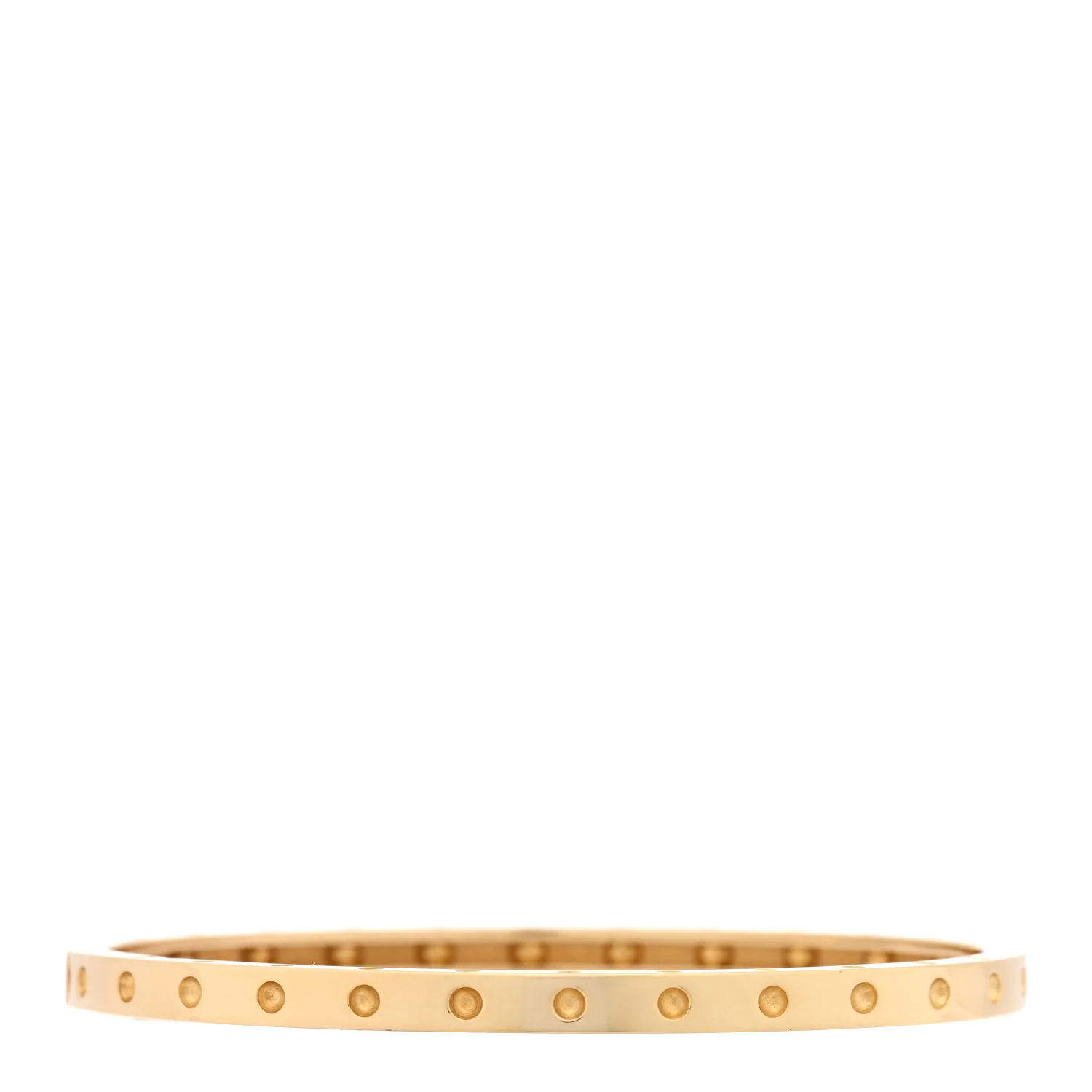 18K Yellow Gold Symphony Pois Moi Oval Bangle Bracelet