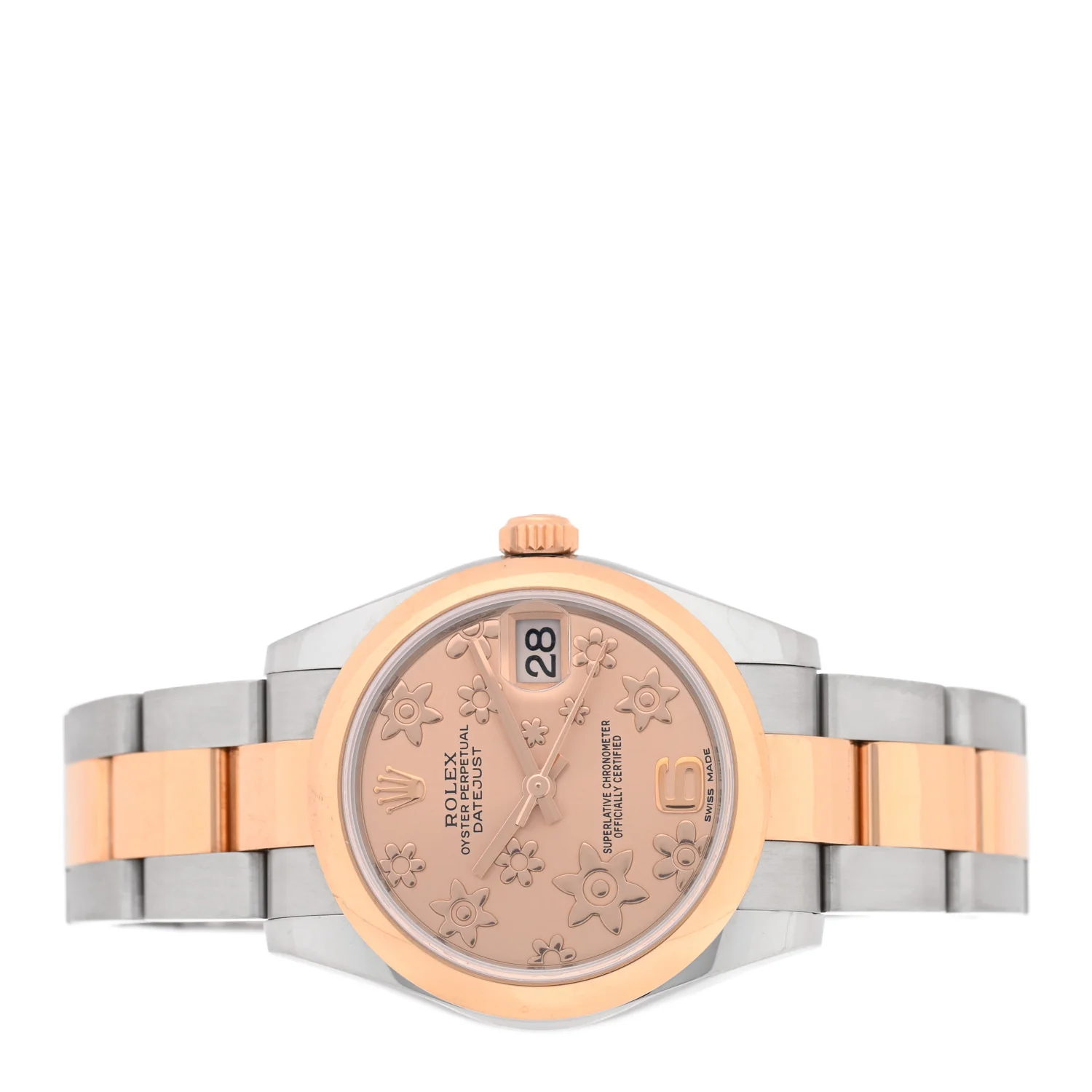 Stainless Steel 18K Everose 31mm Oyster Perpetual Datejust Watch Pink Floral 178241 - Image 2