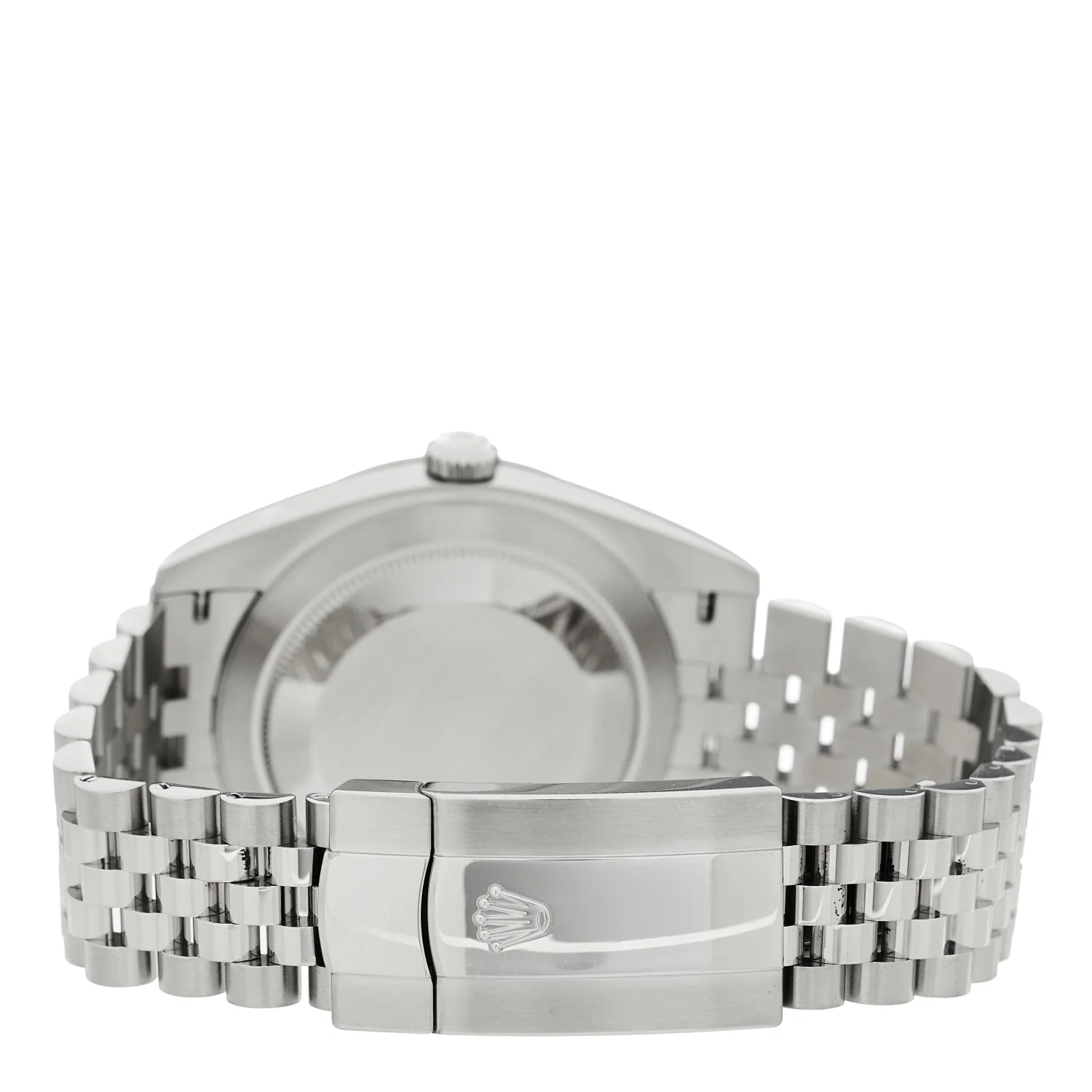 Stainless Steel 18K White Gold 41mm Oyster Perpetual Wimbledon Datejust Watch Slate 126334 - Image 3