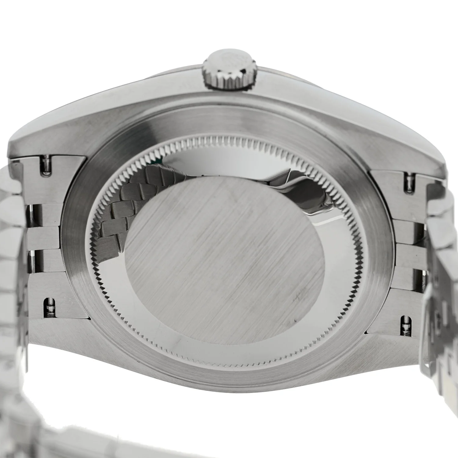 Stainless Steel 18K White Gold 41mm Oyster Perpetual Wimbledon Datejust Watch Slate 126334 - Image 4