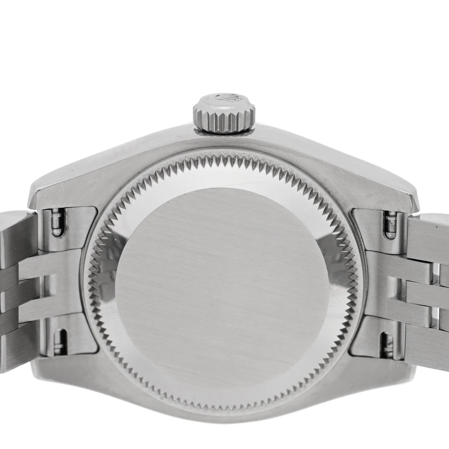 Stainless Steel 18K White Gold Diamond 26mm Oyster Perpetual Datejust Watch Black 179174 - Image 4