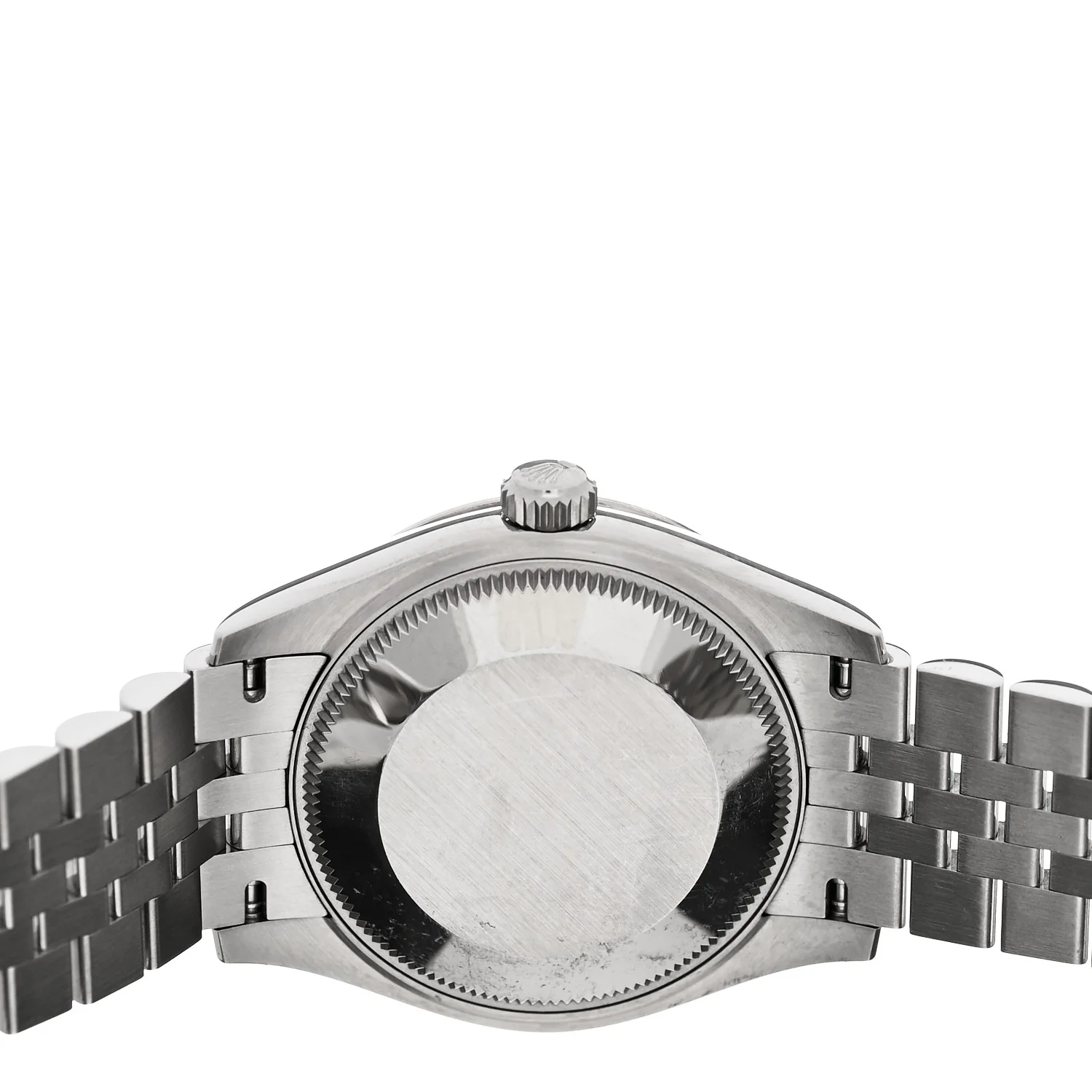 Stainless Steel 18K White Gold Diamond 31mm Oyster Perpetual Datejust Watch Aubergine Roman 278274 - Image 4