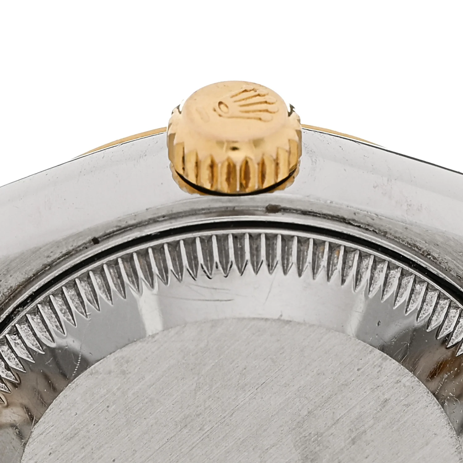 Stainless Steel 18K Yellow Gold Diamond 26mm Oyster Perpetual Datejust Watch Champagne 79173 - Image 5