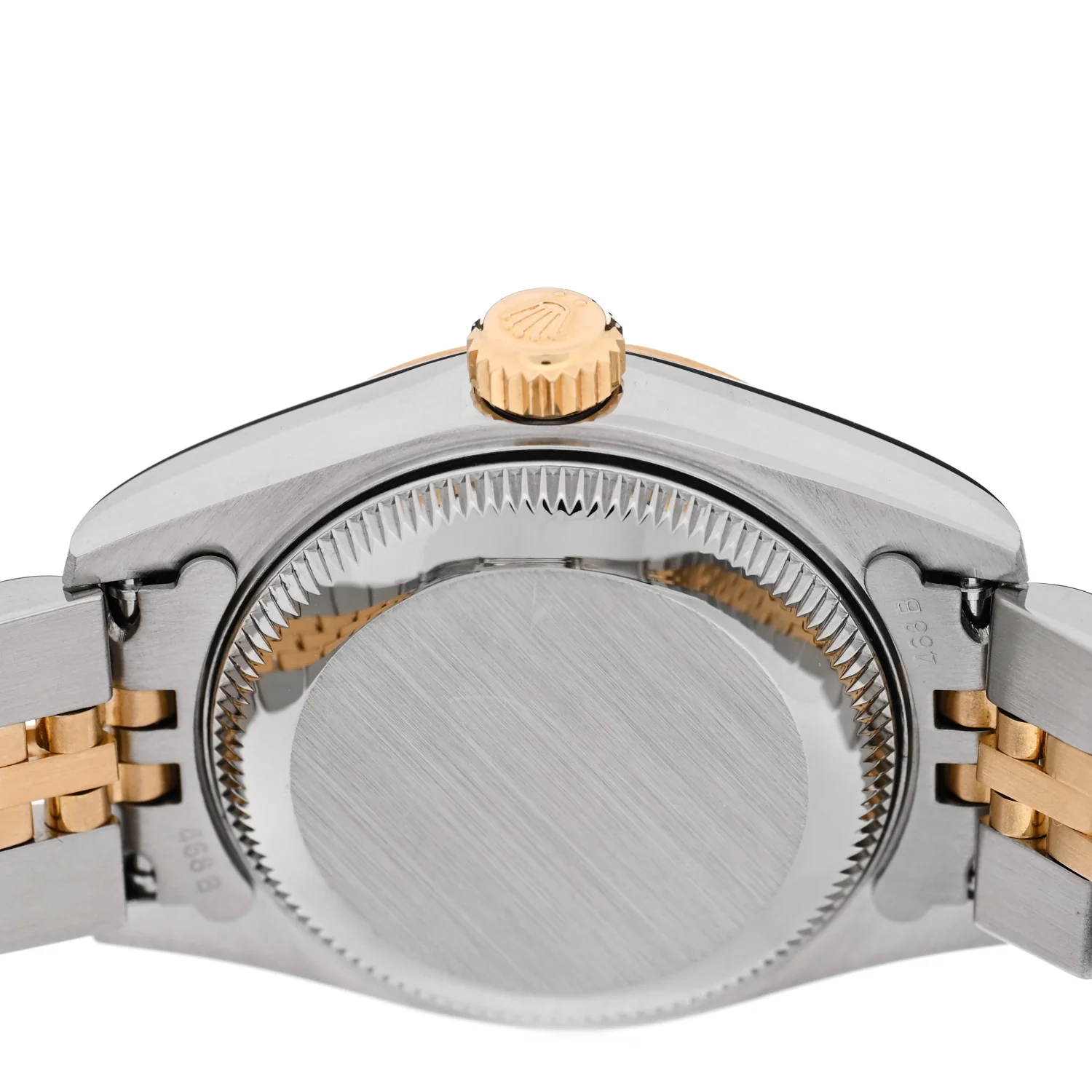 Stainless Steel 18K Yellow Gold Diamond 26mm Oyster Perpetual Datejust Watch Silver Jubilee 79173 - Image 4