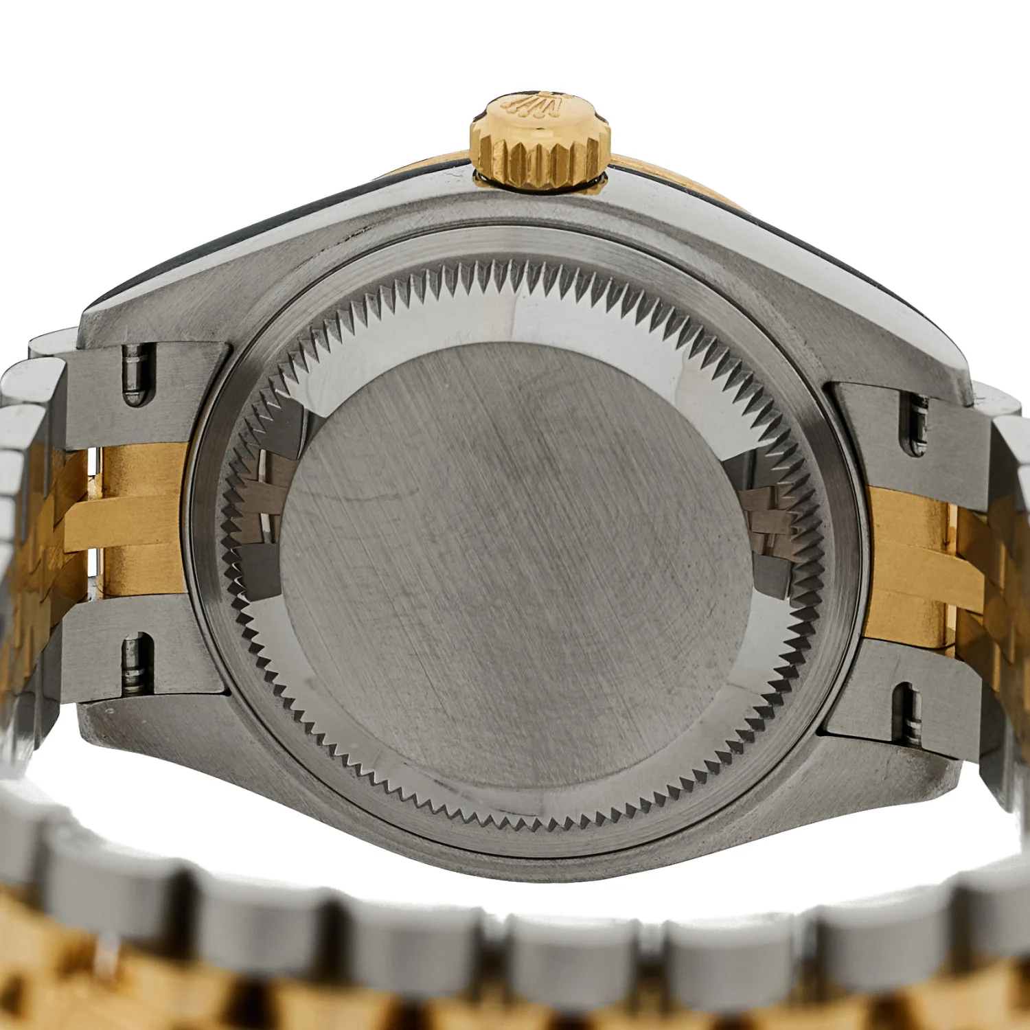 Stainless Steel 18K Yellow Gold Diamond 28mm Oyster Perpetual Datejust Watch Silver 279173 - Image 4