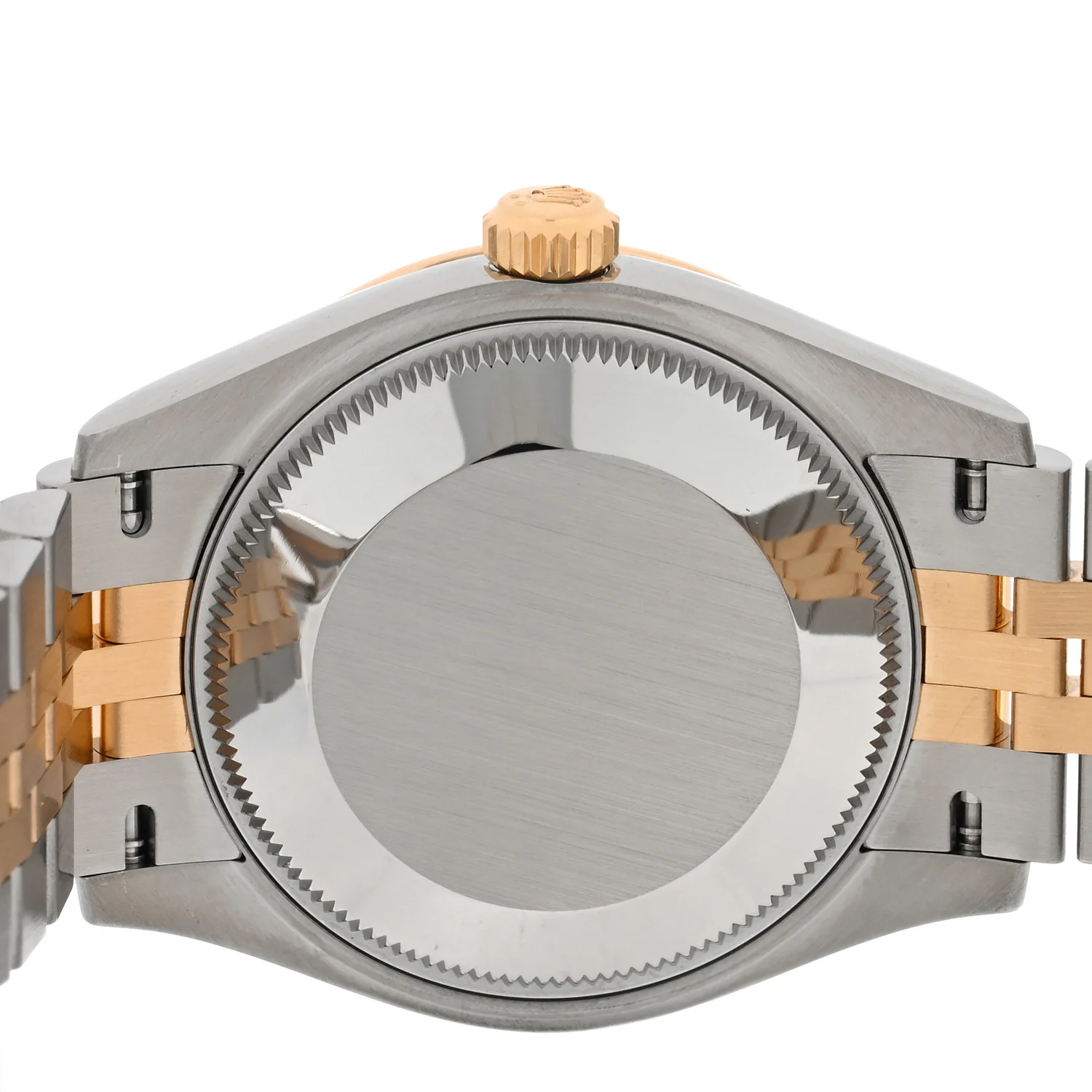 Stainless Steel 18K Yellow Gold Diamond 31mm Oyster Perpetual Datejust Watch Dark Grey 278273 - Image 4