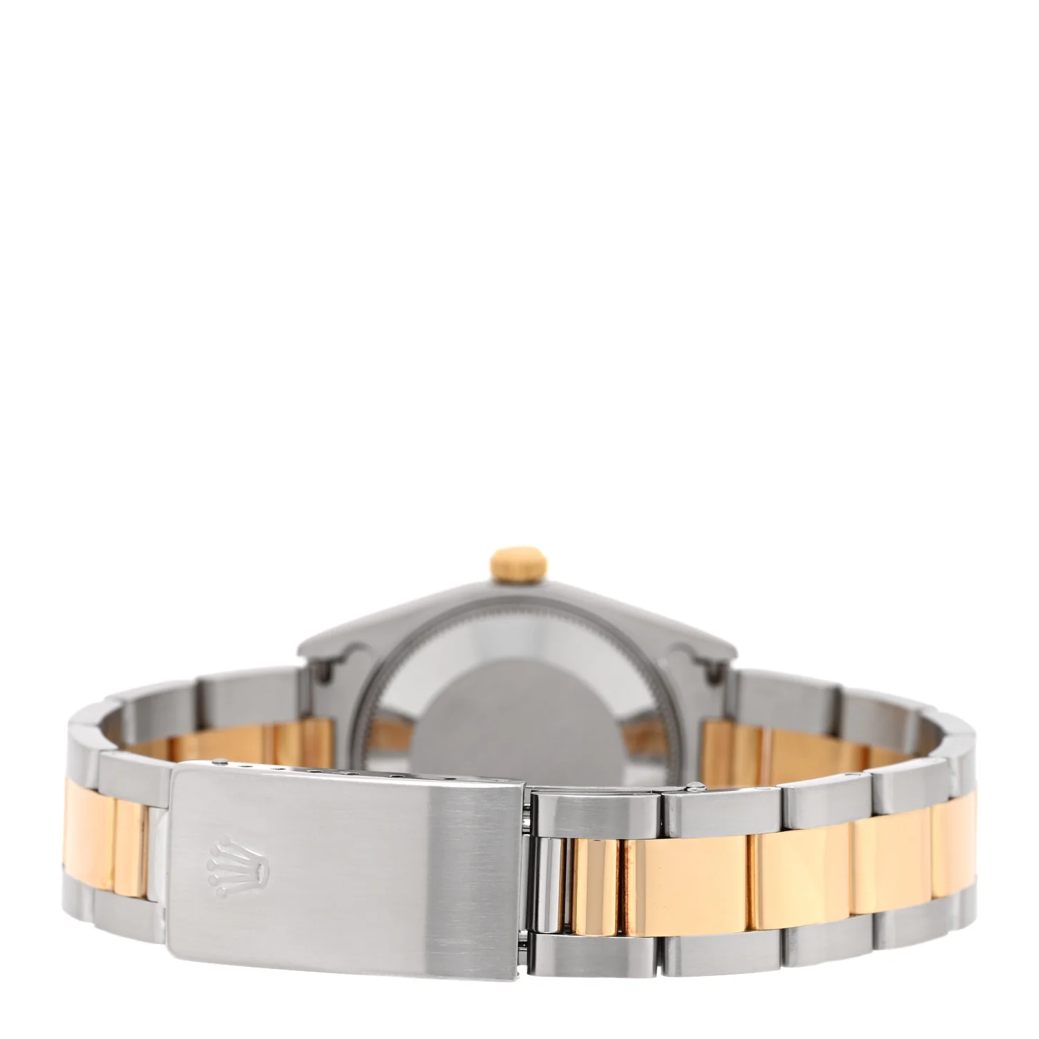 Stainless Steel 18K Yellow Gold Diamond 31mm Oyster Perpetual Datejust Watch Silver 68243 - Image 3