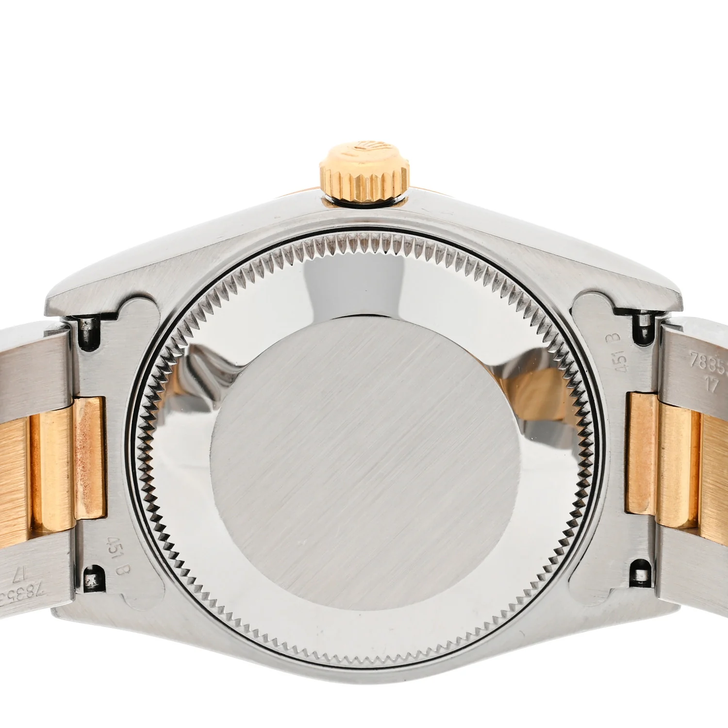 Stainless Steel 18K Yellow Gold Diamond 31mm Oyster Perpetual Datejust Watch Silver 68243 - Image 4