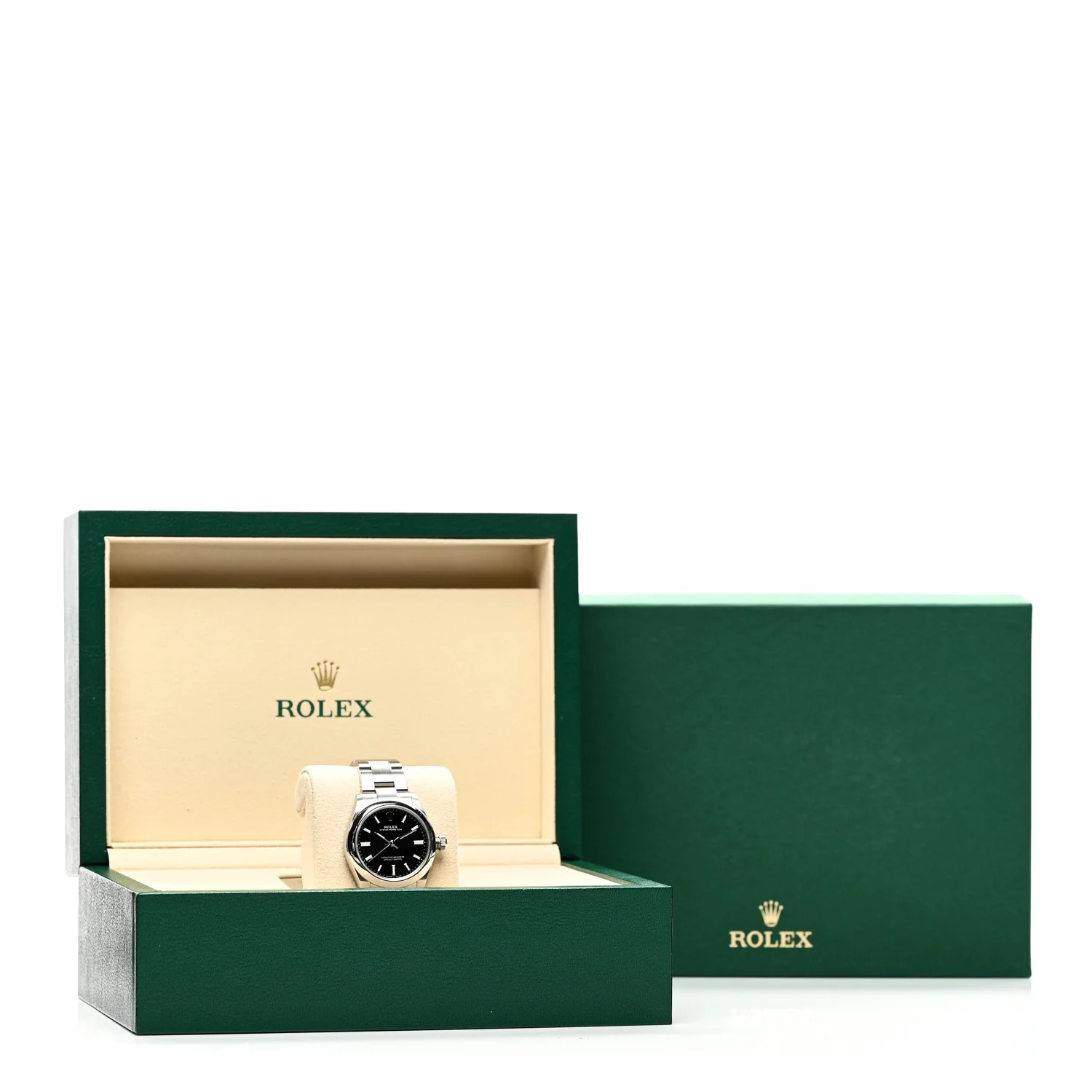 Stainless Steel 31mm Oyster Perpetual Watch Bright Black 277200 - Image 5