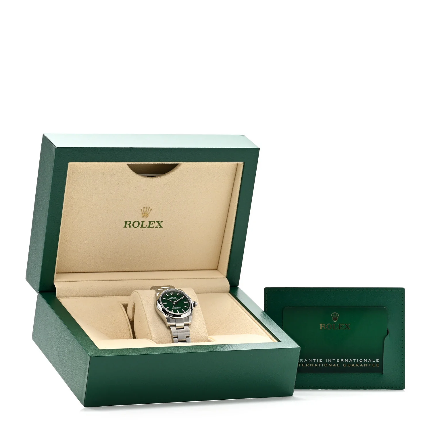 Stainless Steel 31mm Oyster Perpetual Watch Green 277200 - Image 5