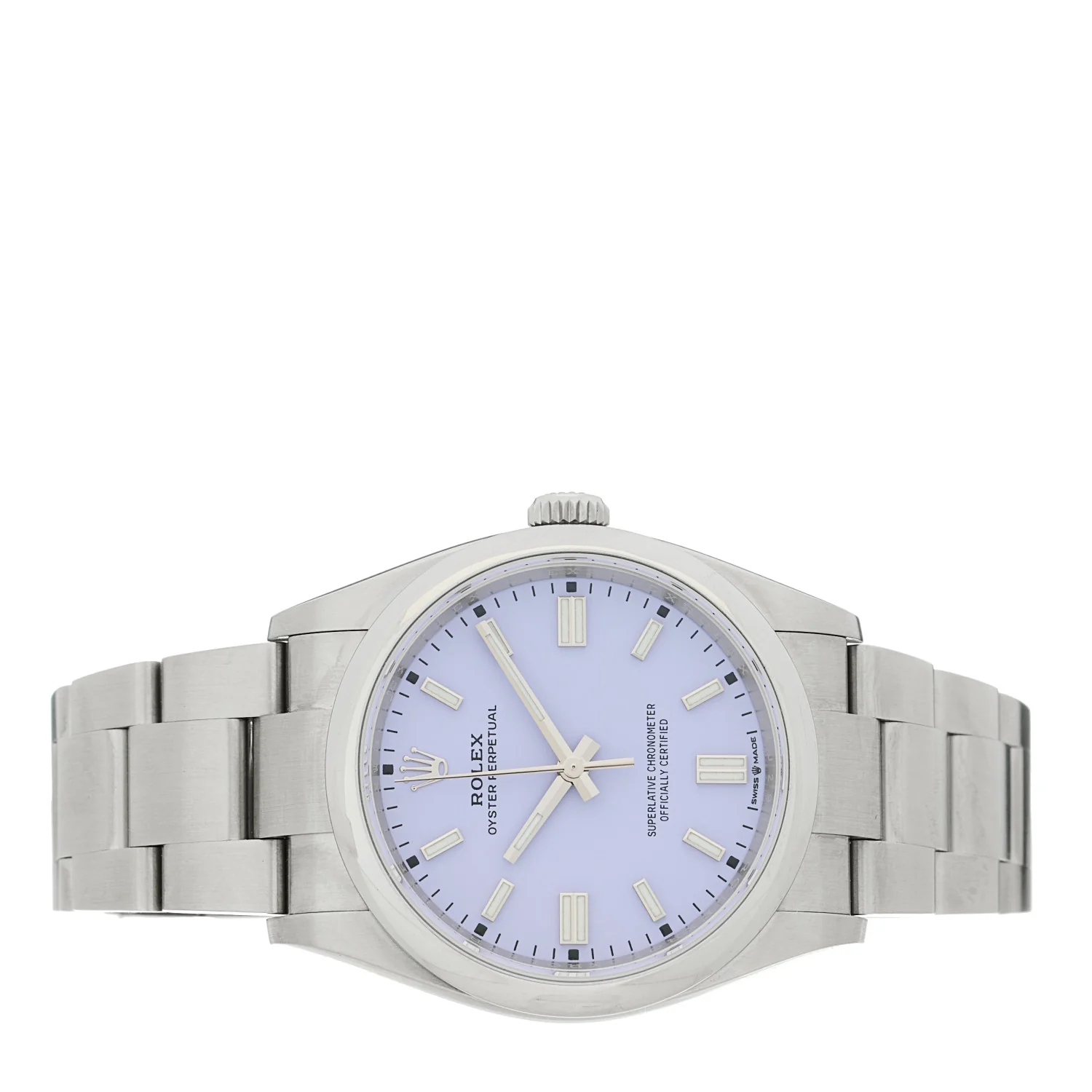 Stainless Steel 36mm Oyster Perpetual Watch Lavender 126000 - Image 2