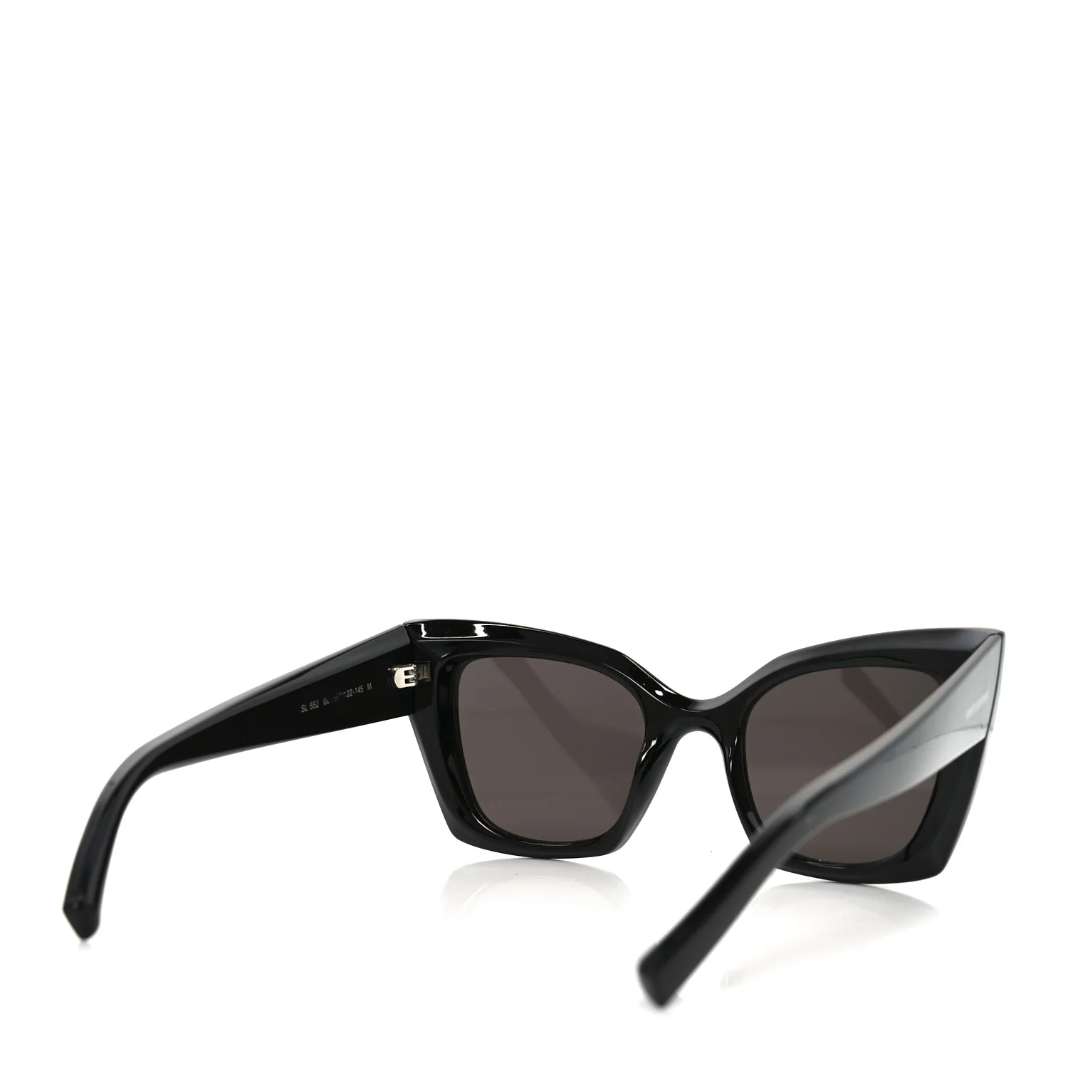 Acetate Butterfly Frame Sunglasses SL552 Black - Image 4
