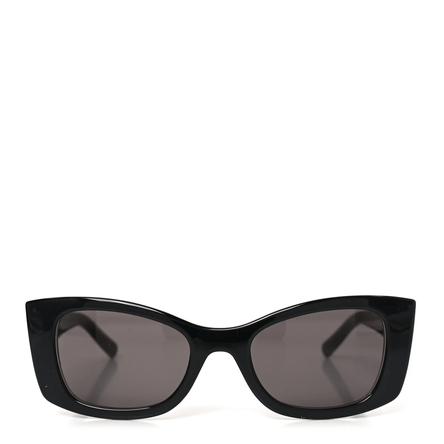 Acetate Ultra Cat Eye Sunglasses SL 593 Black - Image 2