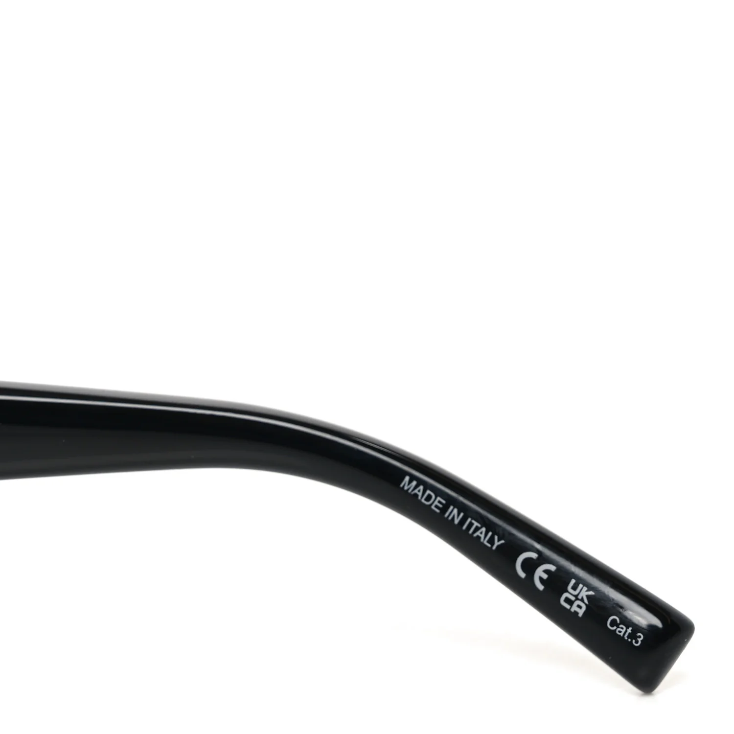 Acetate Ultra Cat Eye Sunglasses SL 593 Black - Image 6