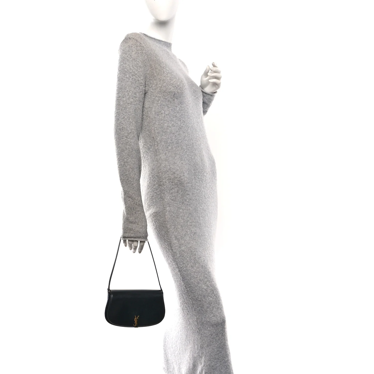 Box Calfskin Mini Voltaire Shoulder Bag Black - Image 2