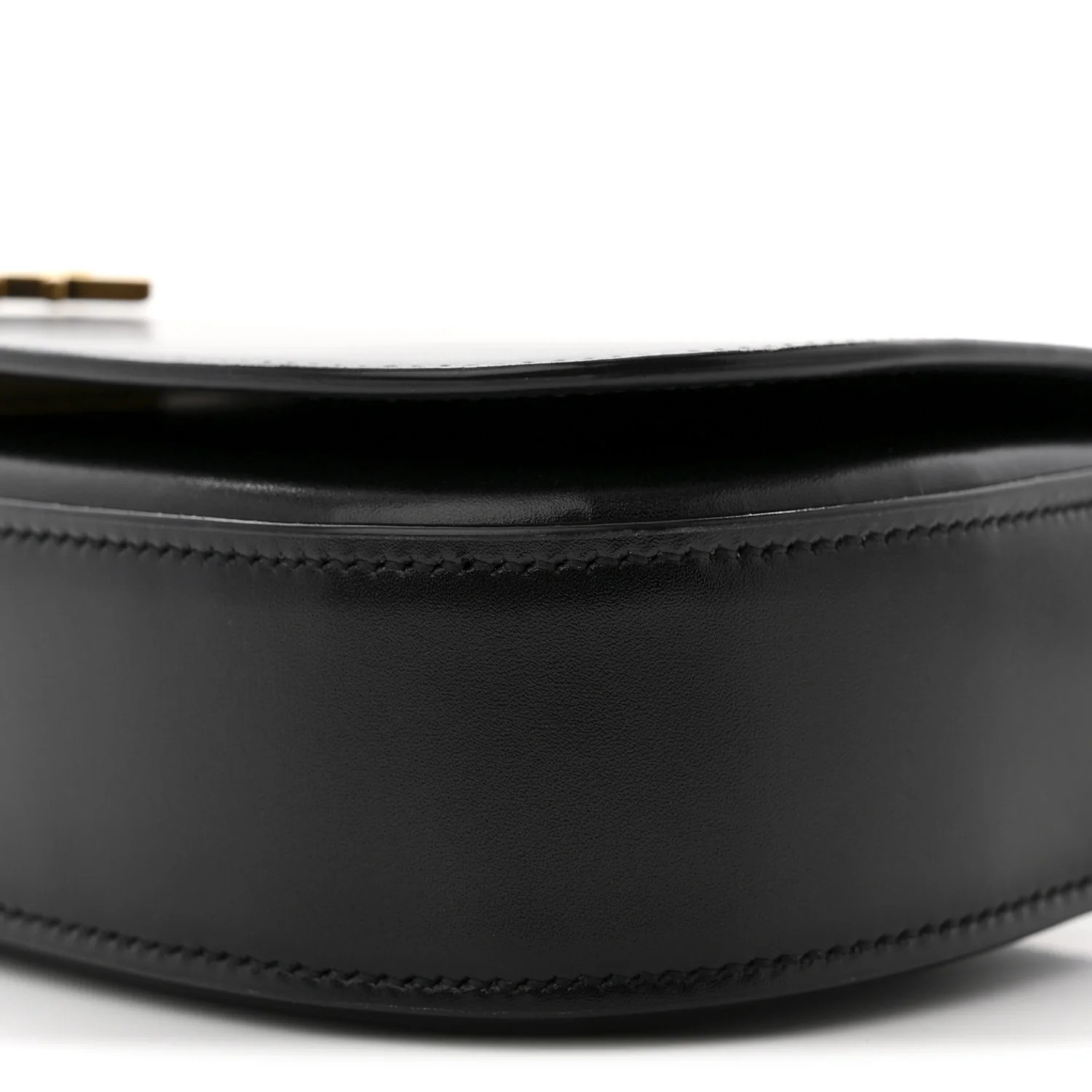Box Calfskin Mini Voltaire Shoulder Bag Black - Image 10